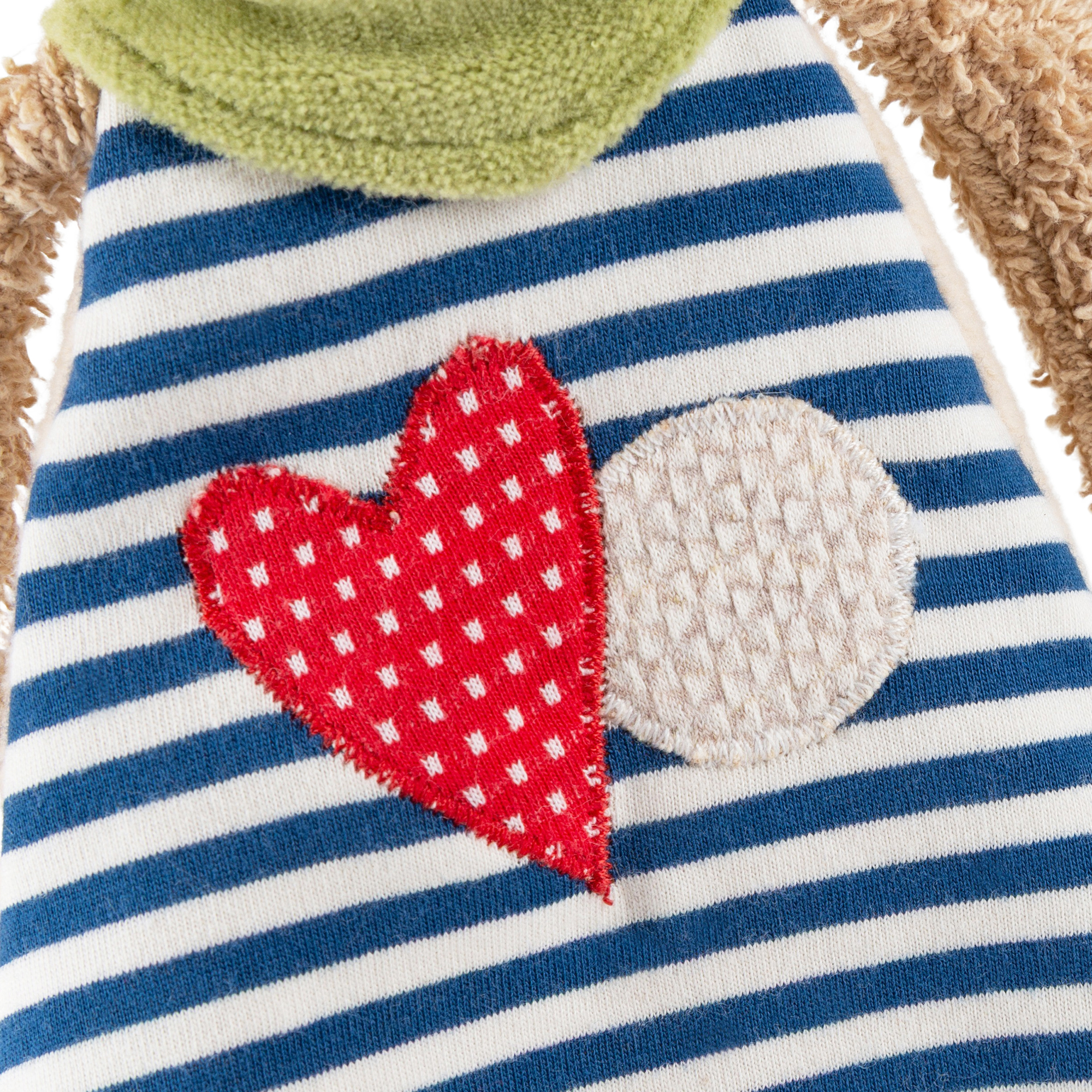 Organic baby comforter blankie dog, Green
