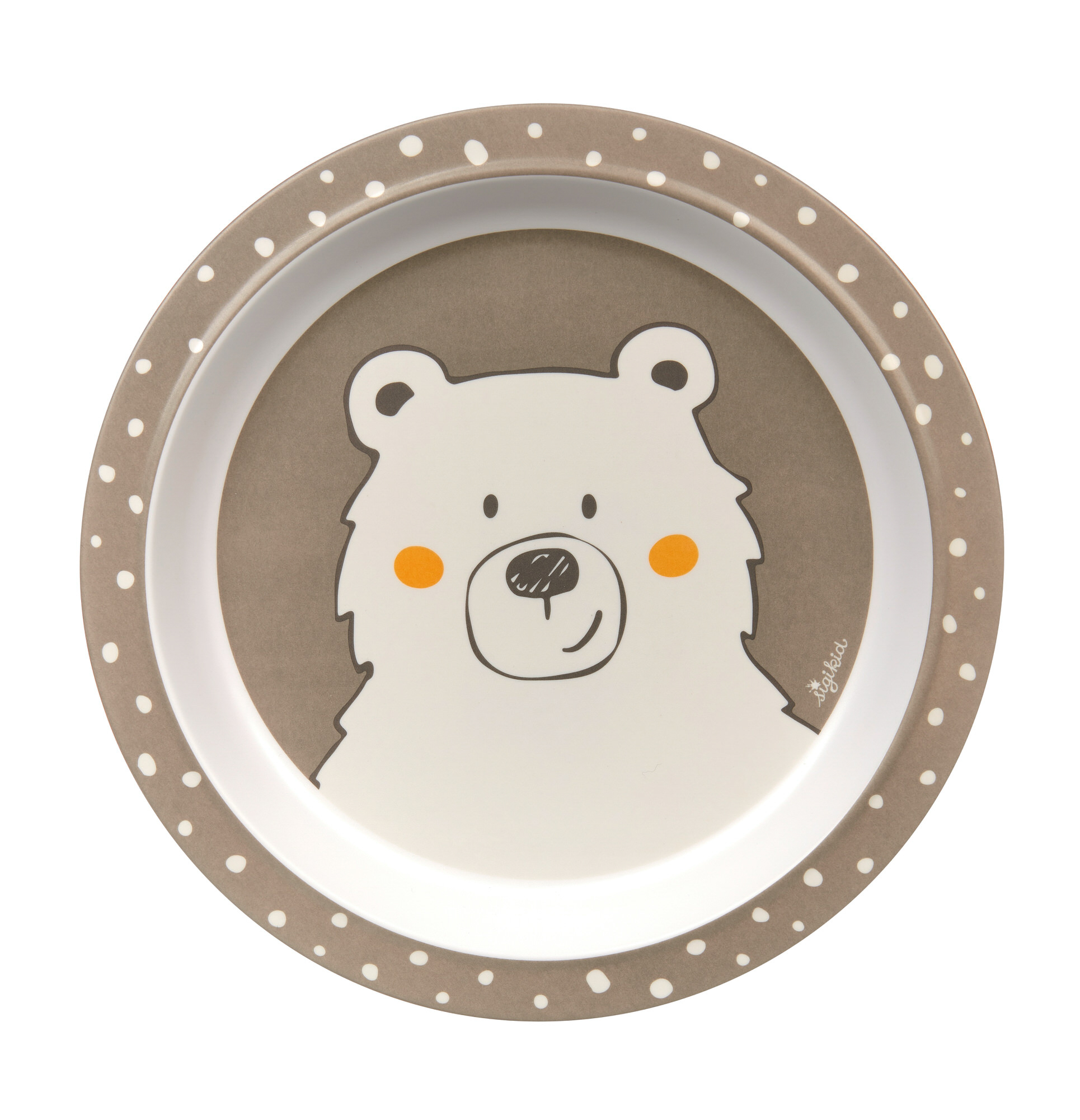 Deep children's plate HoniBoniBear Deep children's plate HoniBoniBear