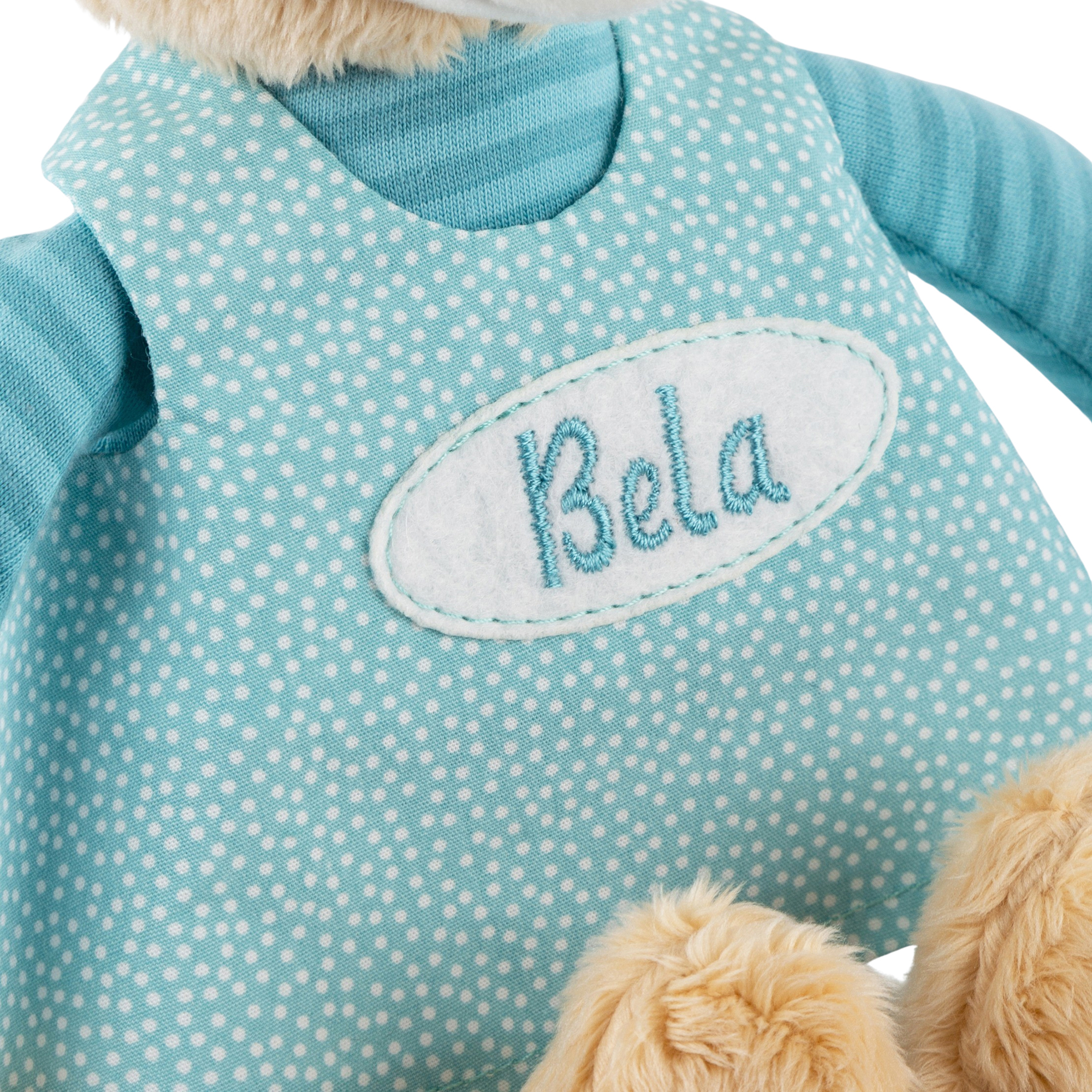 Personalised musical bunny for baby boys