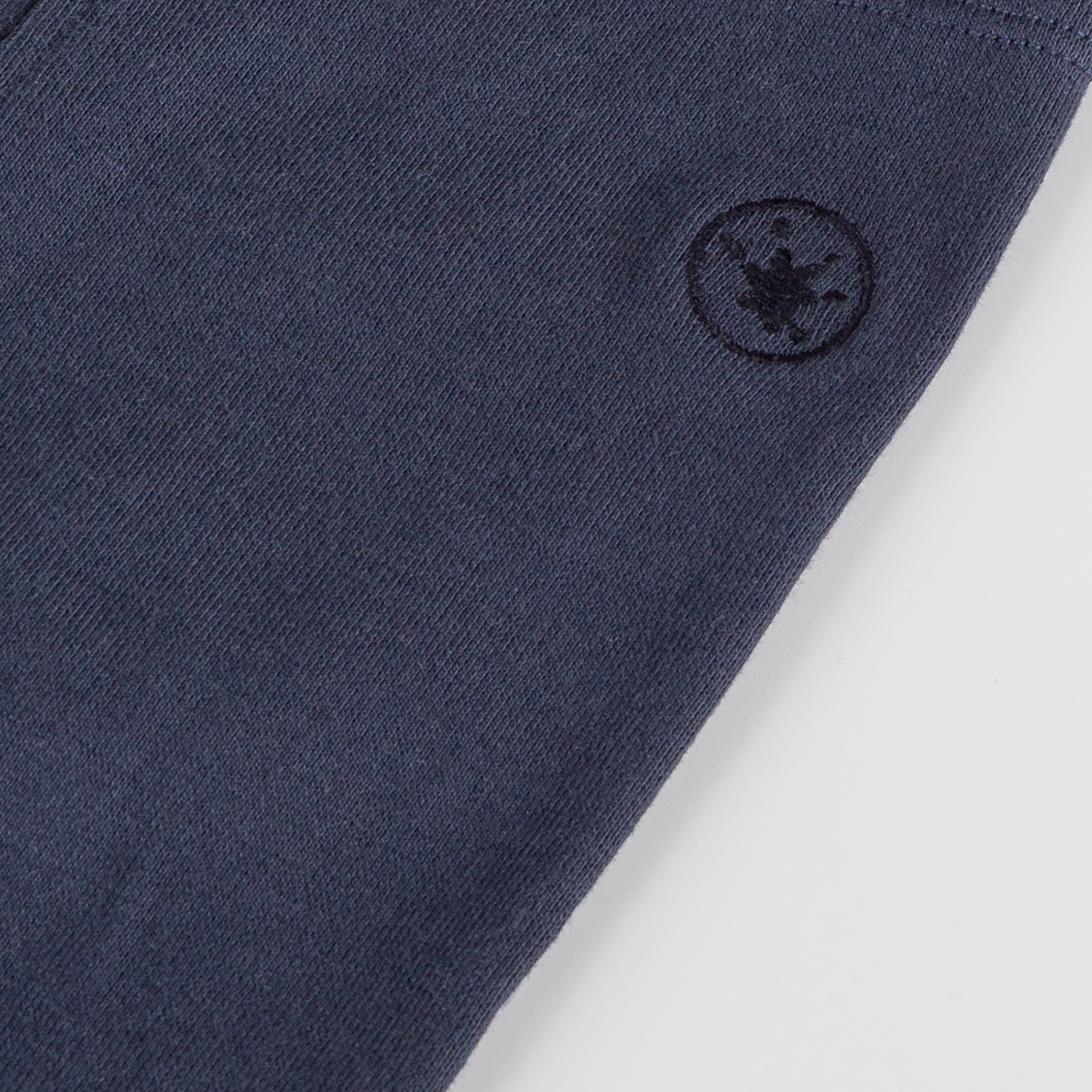 Baby rib knit leggings, dark blue