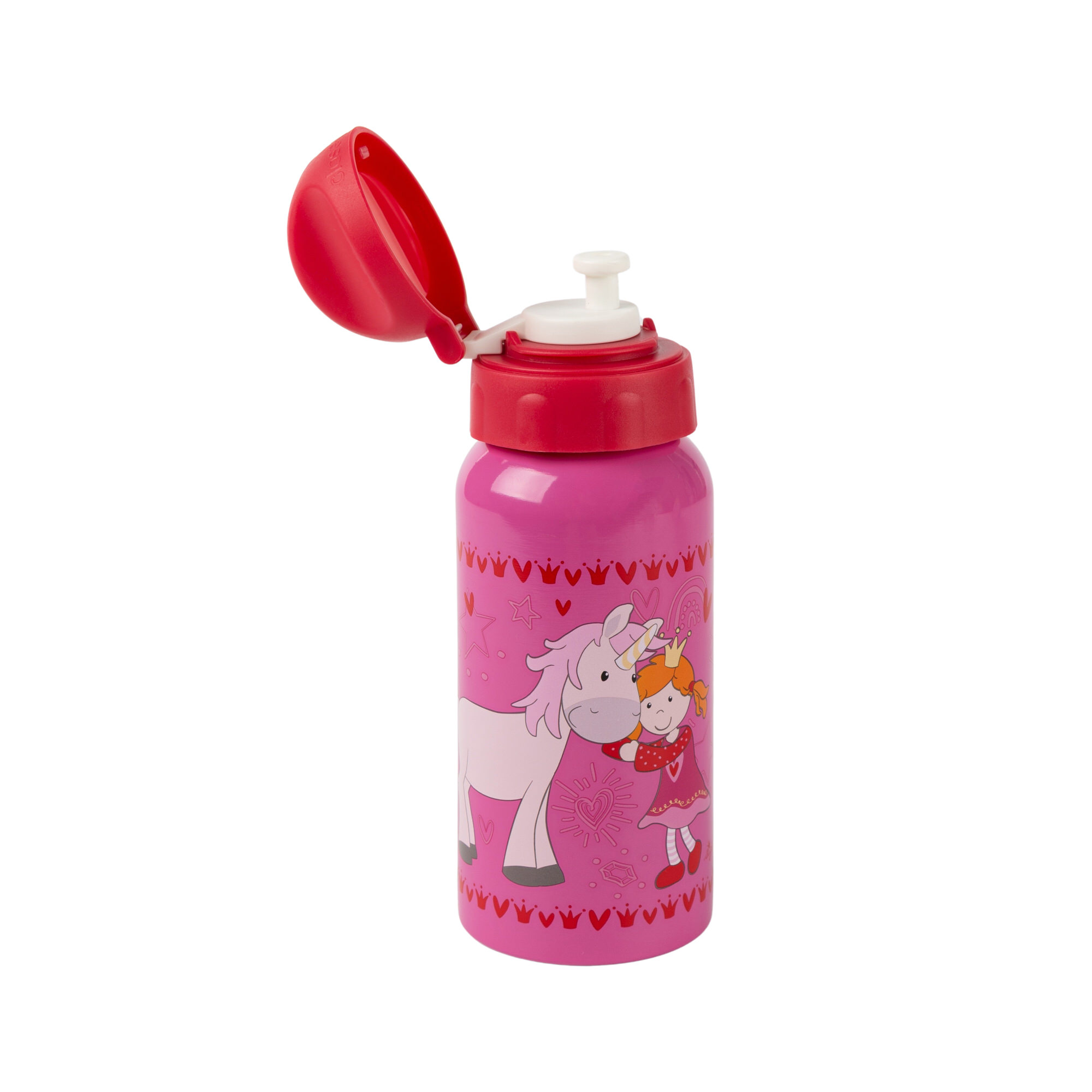 Girls' drink bottle princess Pinky Queeny and unicorn