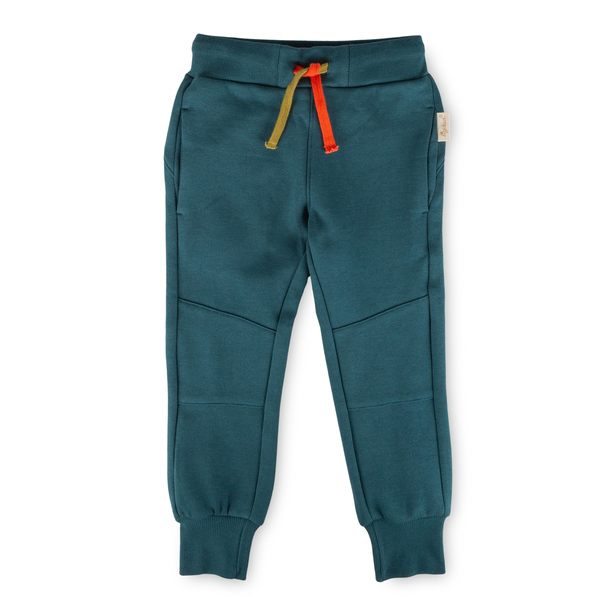 Children's sweat pants teal blue, Dino Fun