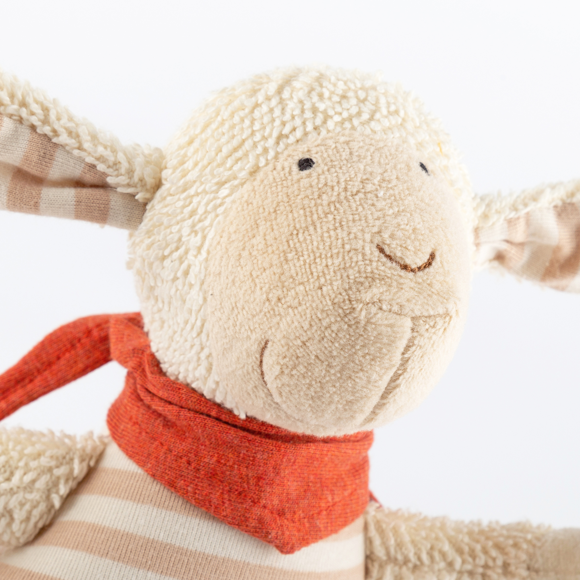 Musical soft toy sheep, cream/beige