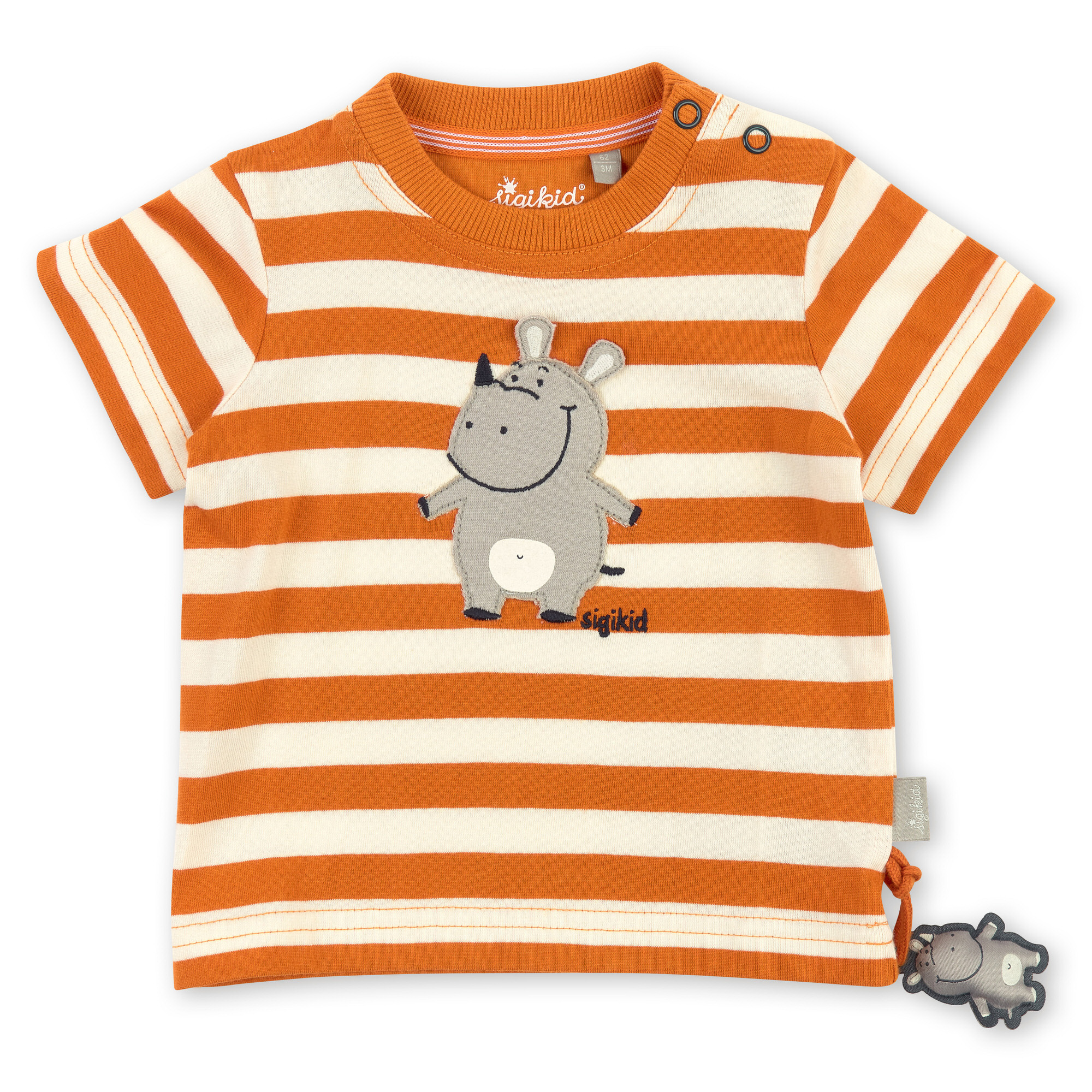 Baby T-Shirt orange/weiß