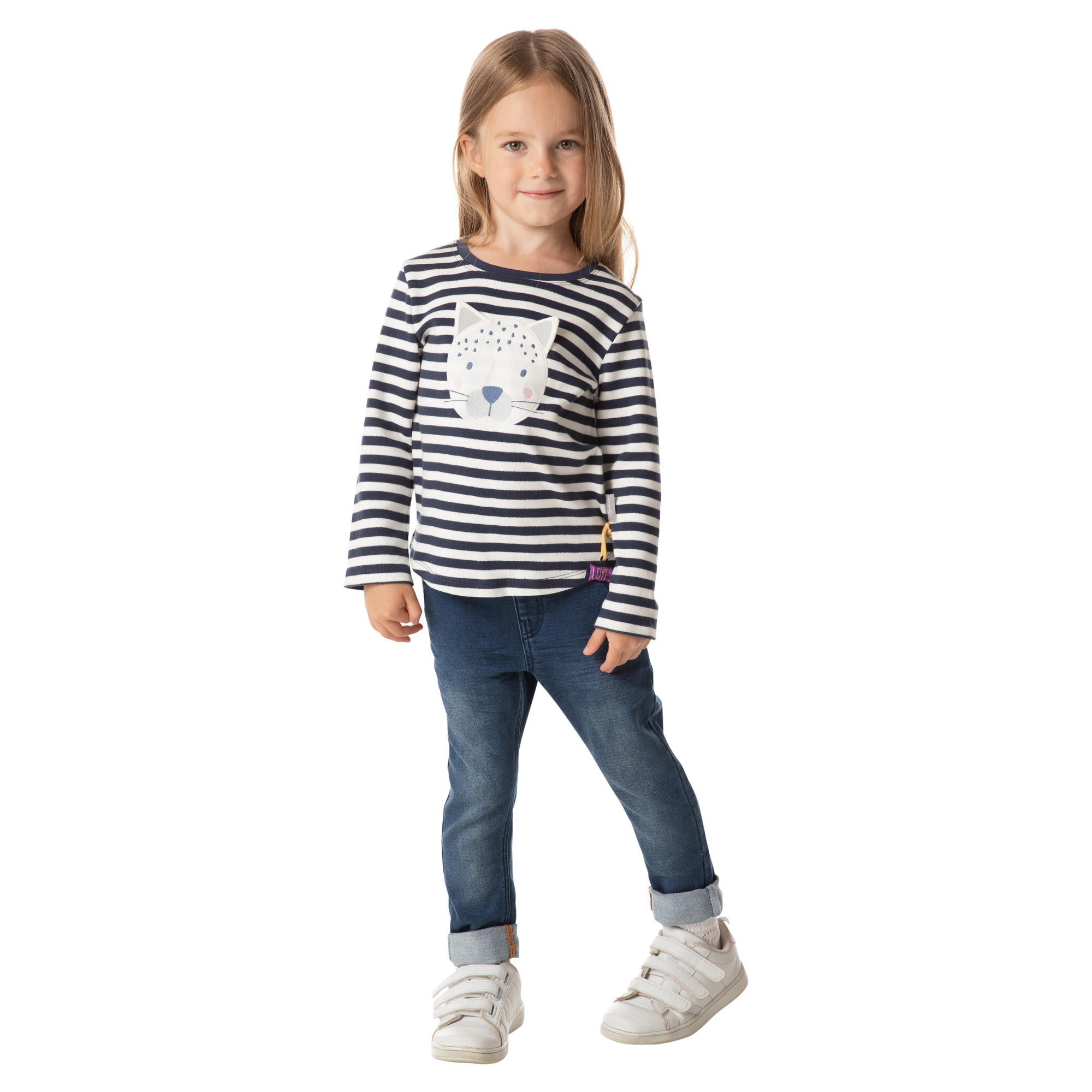 Jeans for children, adjustable, dark blue