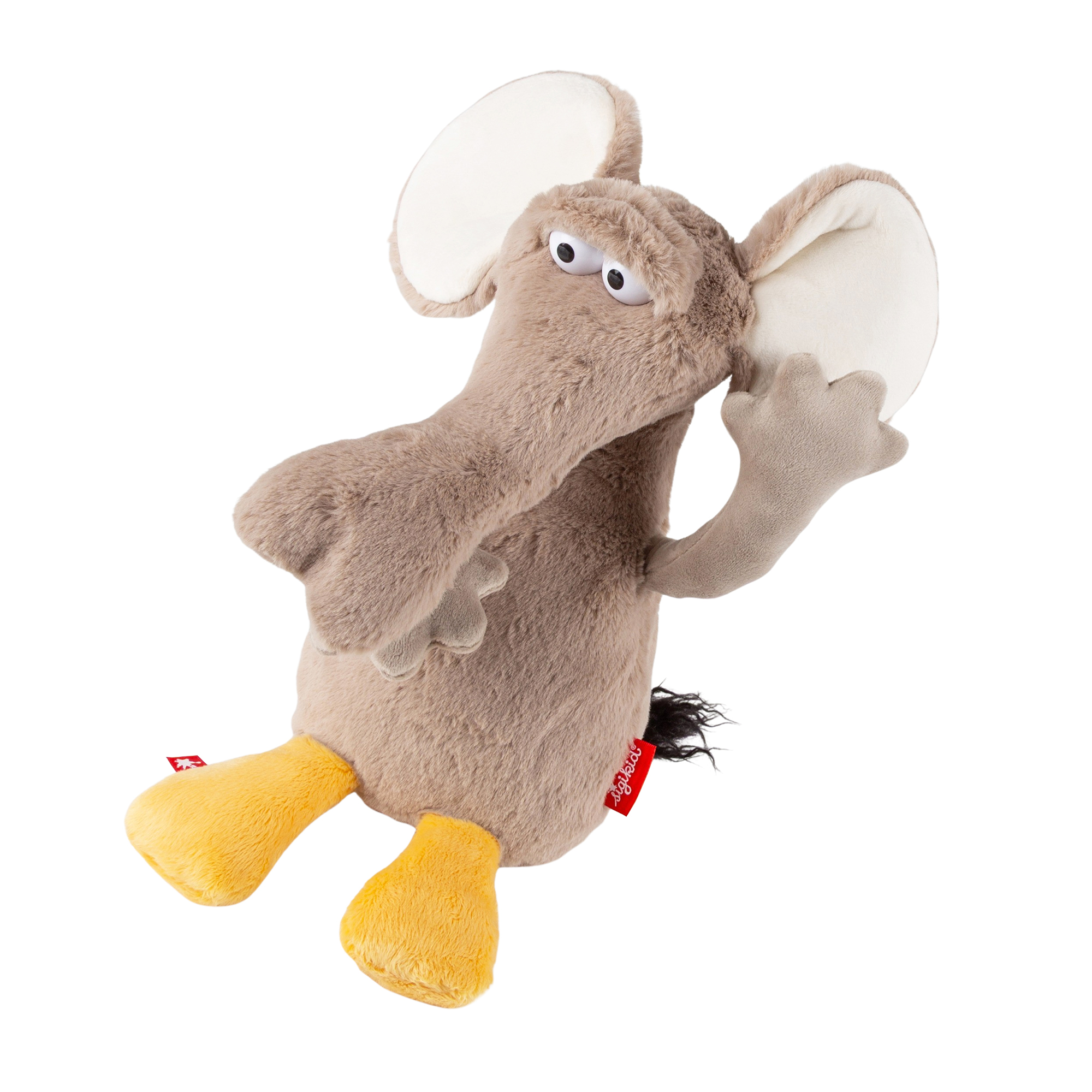 Shapeable plush toy elephant