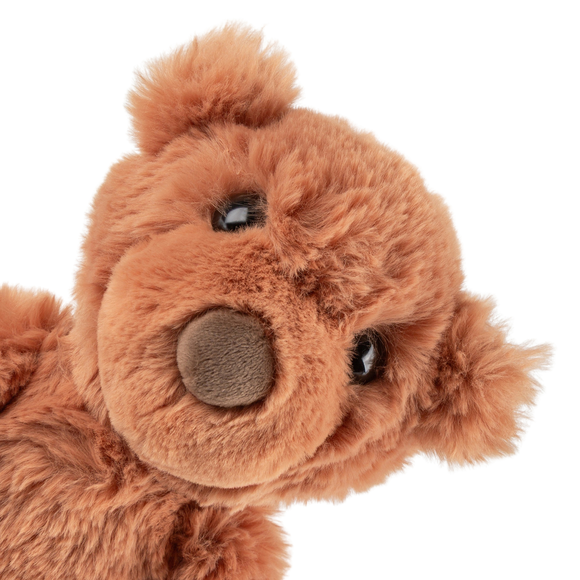 Silky soft plush toy teddy bear, brown
