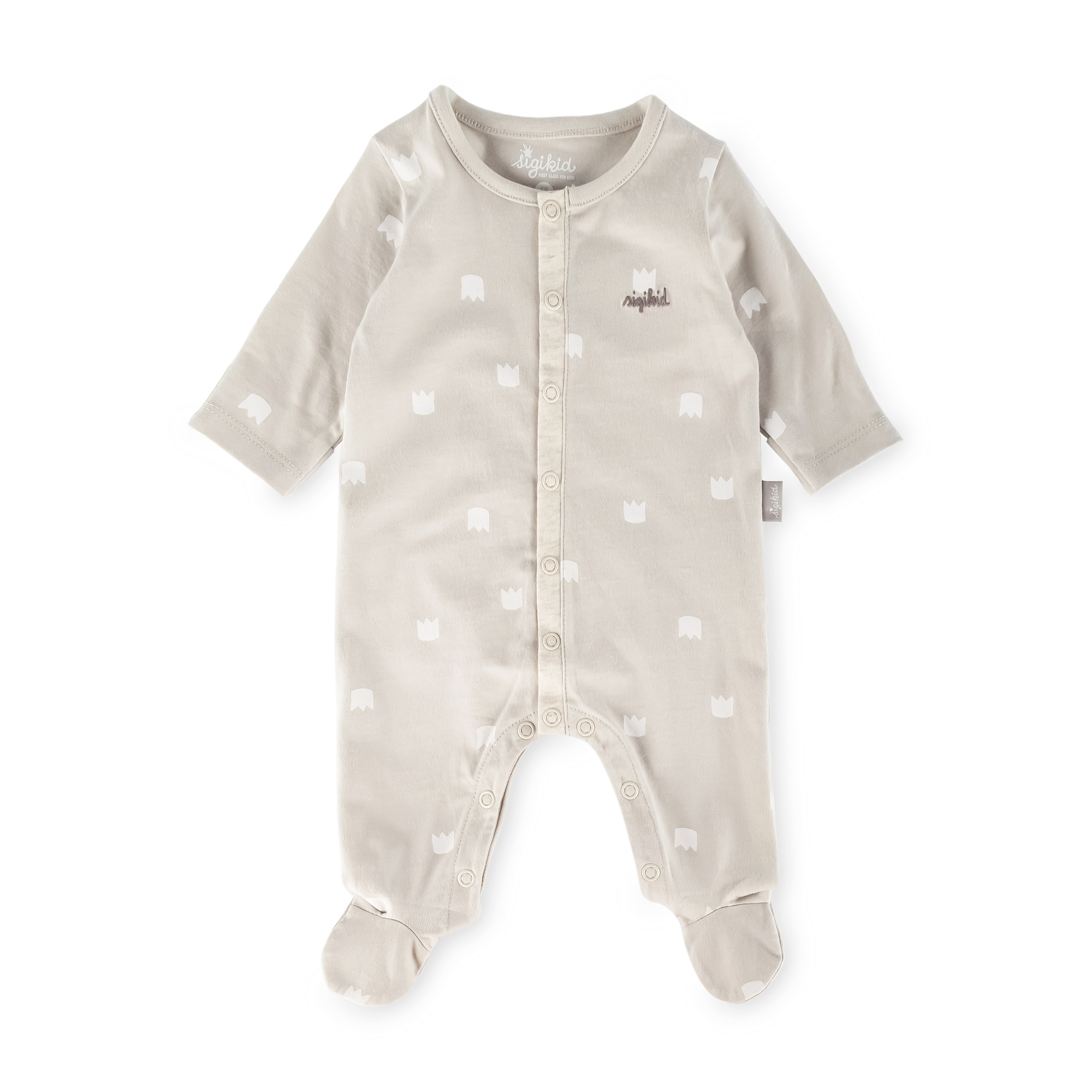 Baby Overall Krönchen Bär, beige Baby Overall Krönchen Bär, beige