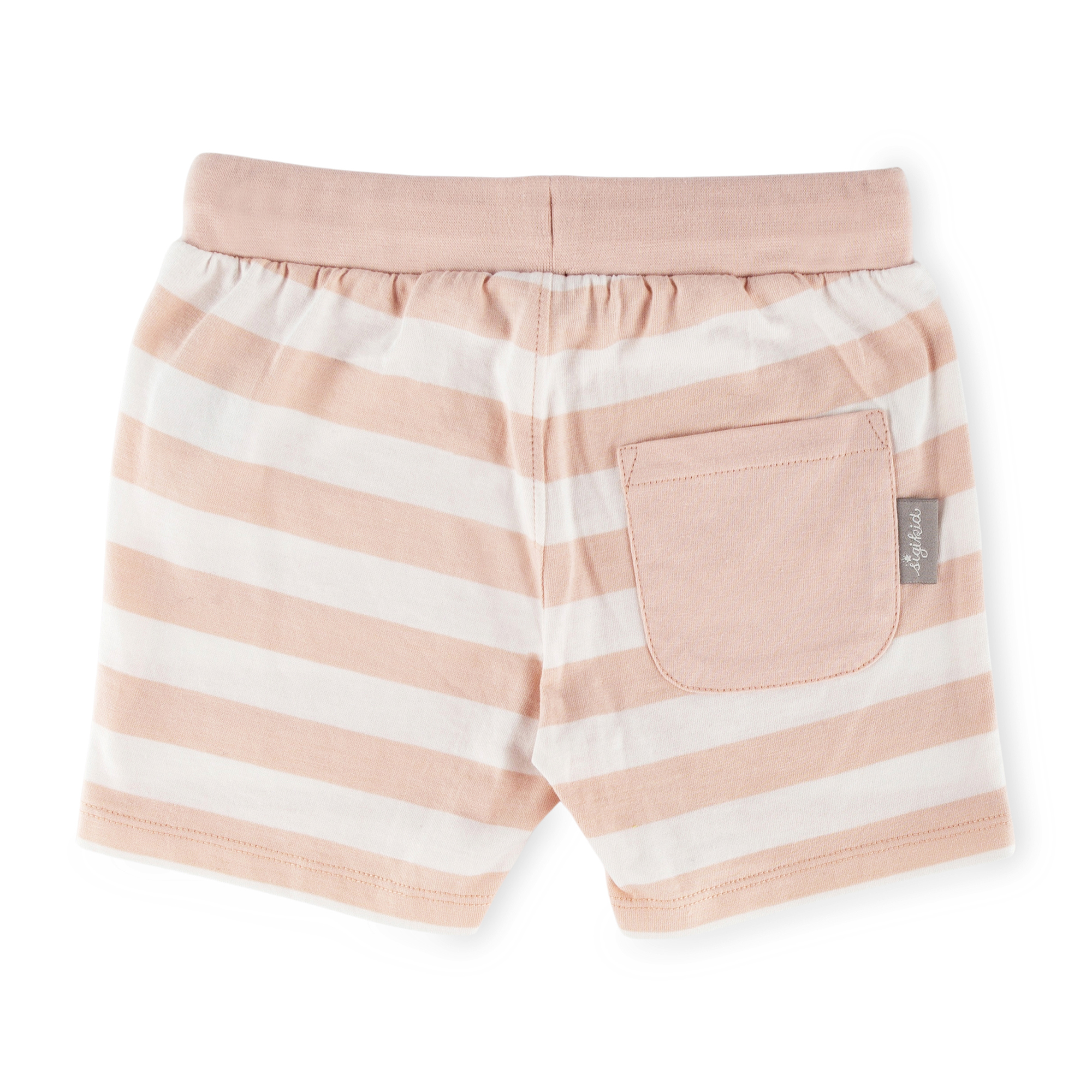 Children's jersey shorts cream/pale pink