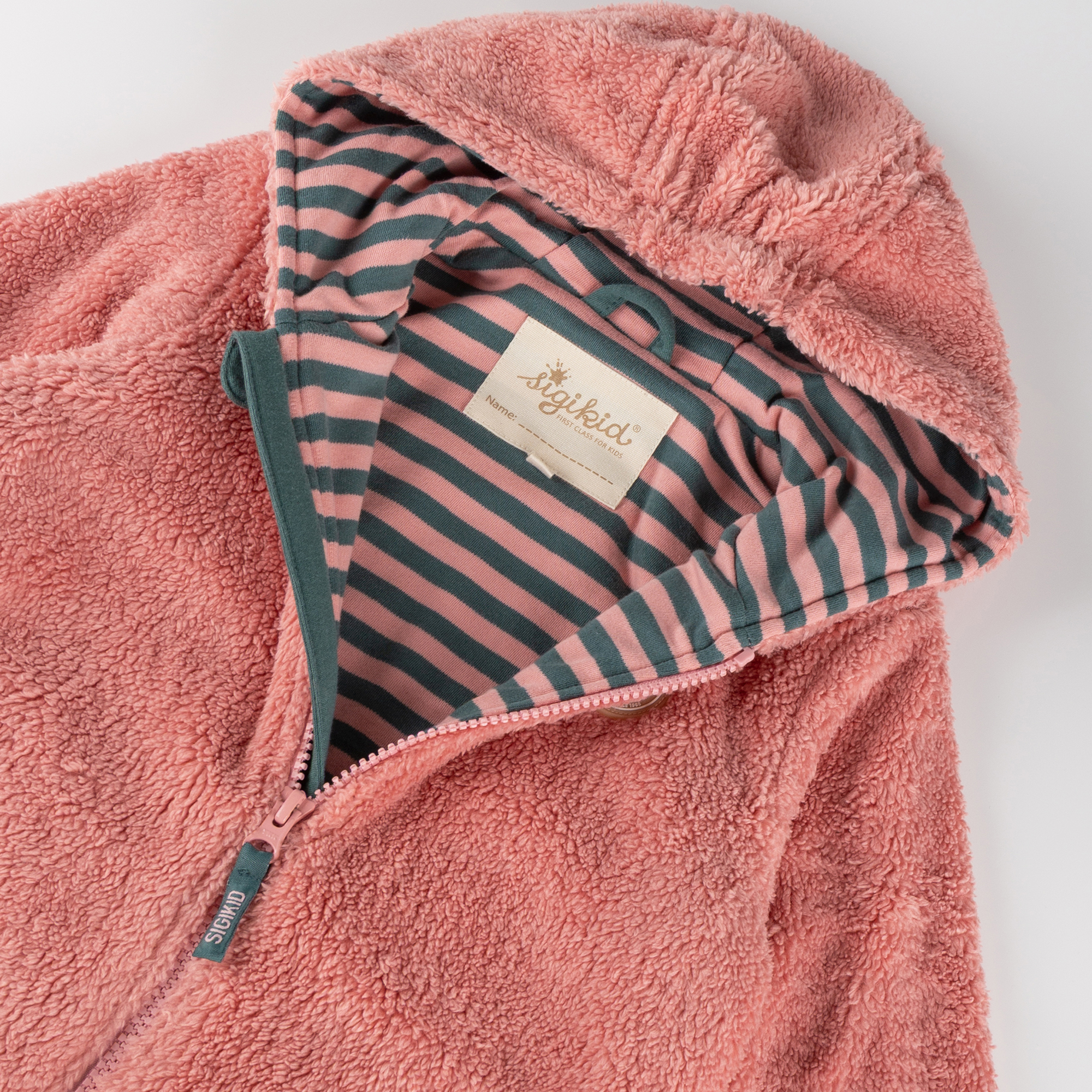 Hooded teddy fleece jacket Pony Love, lined Hooded teddy fleece jacket Pony Love, lined