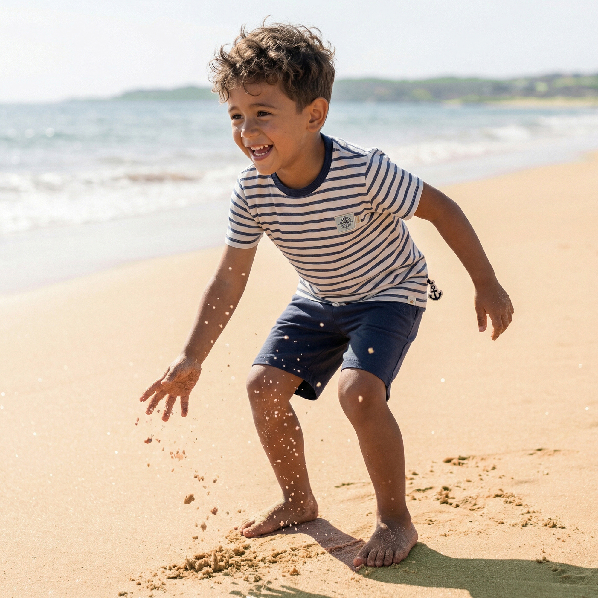 Kinder Bermuda, blau