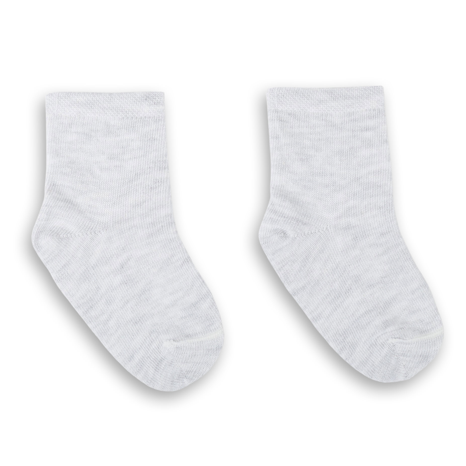 Short baby socks, grey marl