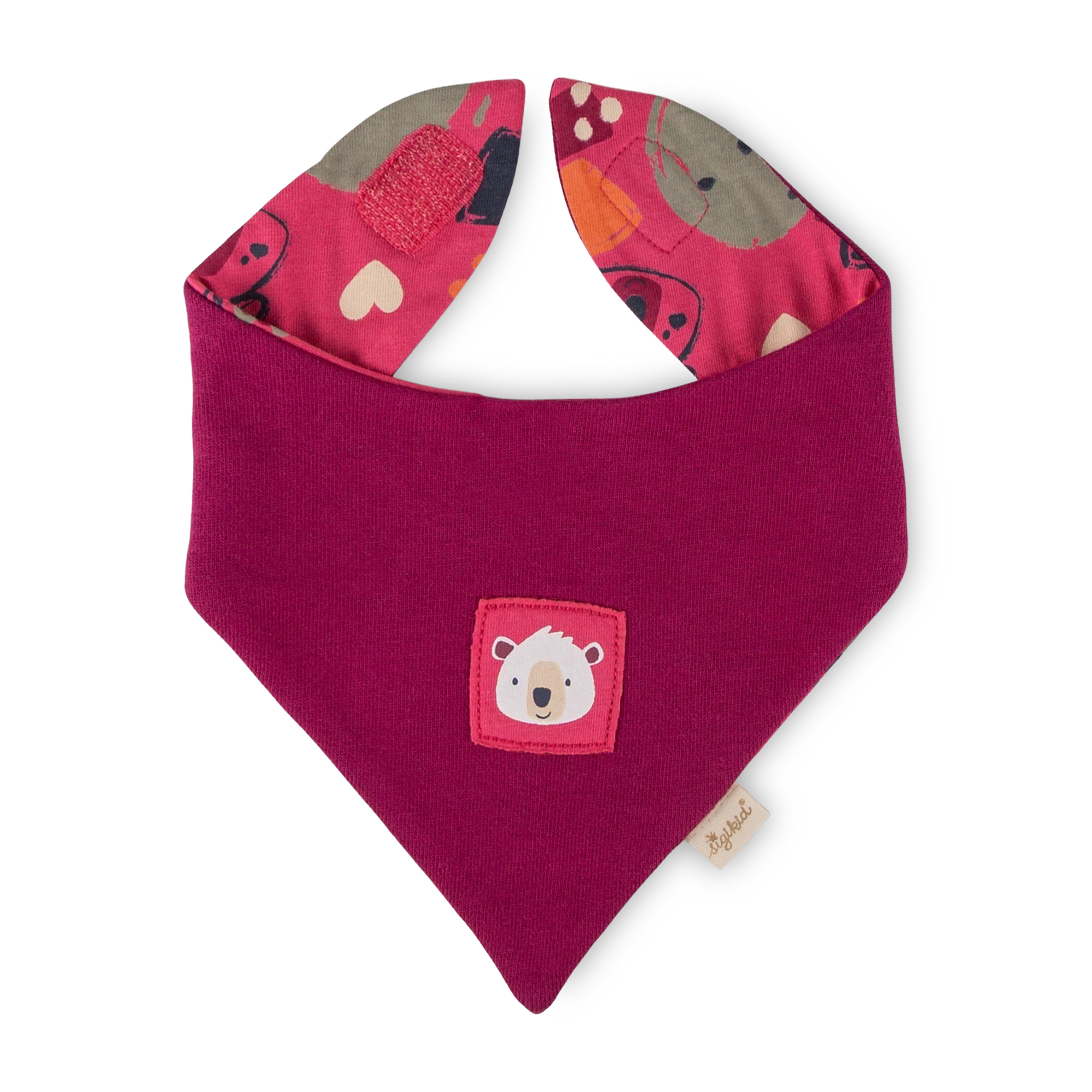 Baby Wendehalstuch Bärchen Fancy Forest Print, pink