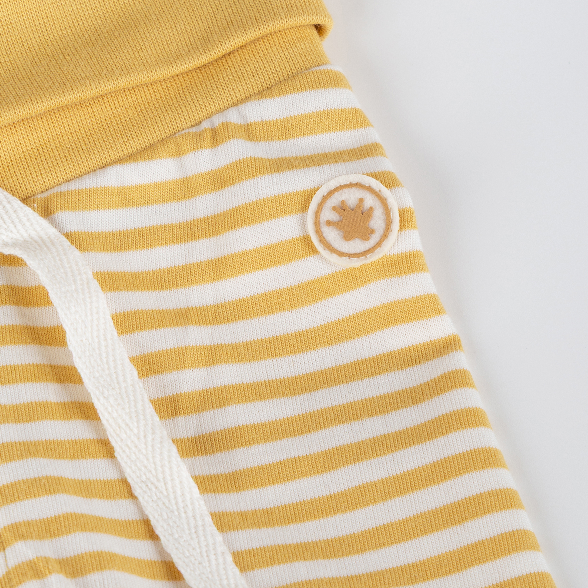 Newborn baby leggings, yellow striped