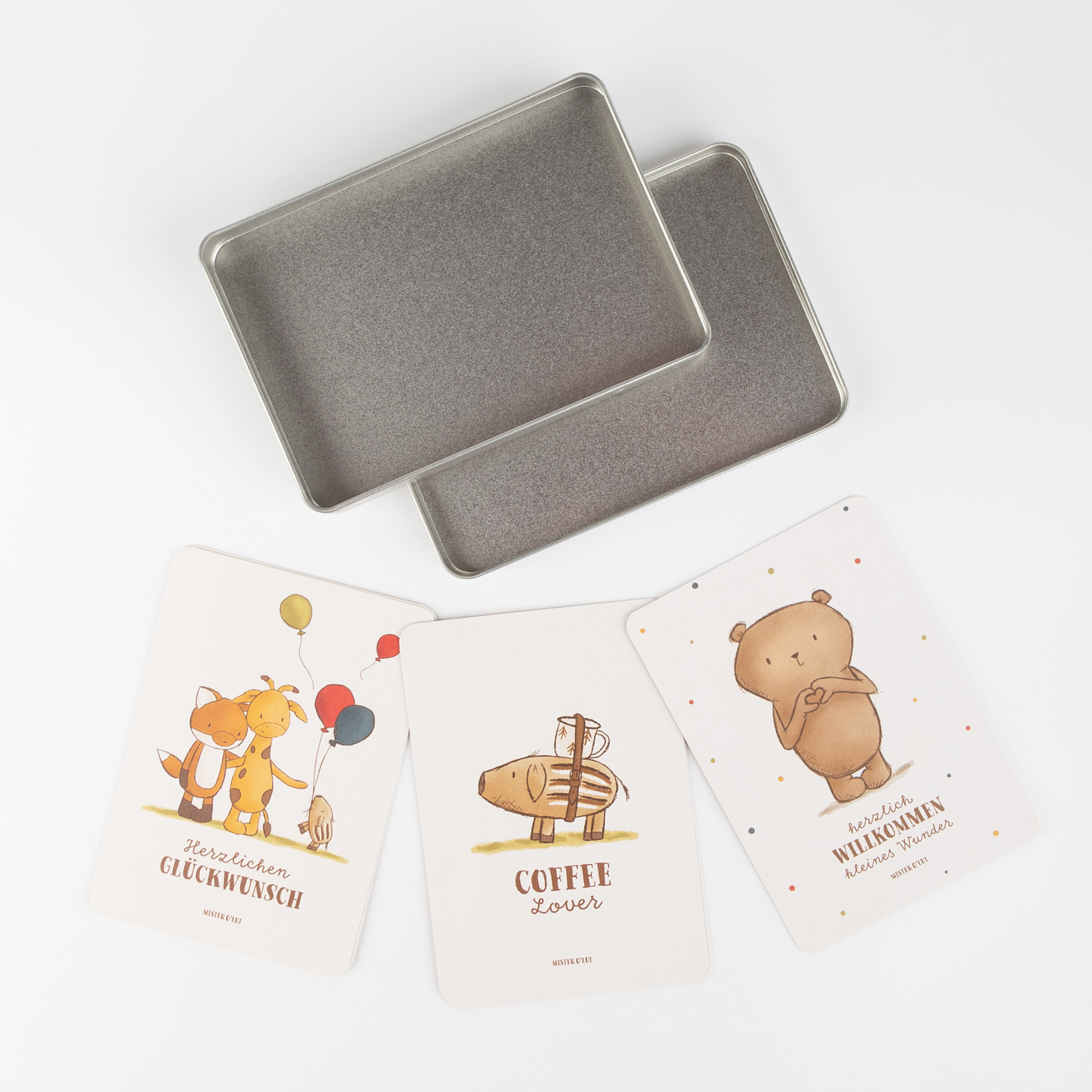 Schmuckdose mit 24 Postkarten Mister O'Lui Schmuckdose mit 24 Postkarten Mister O'Lui