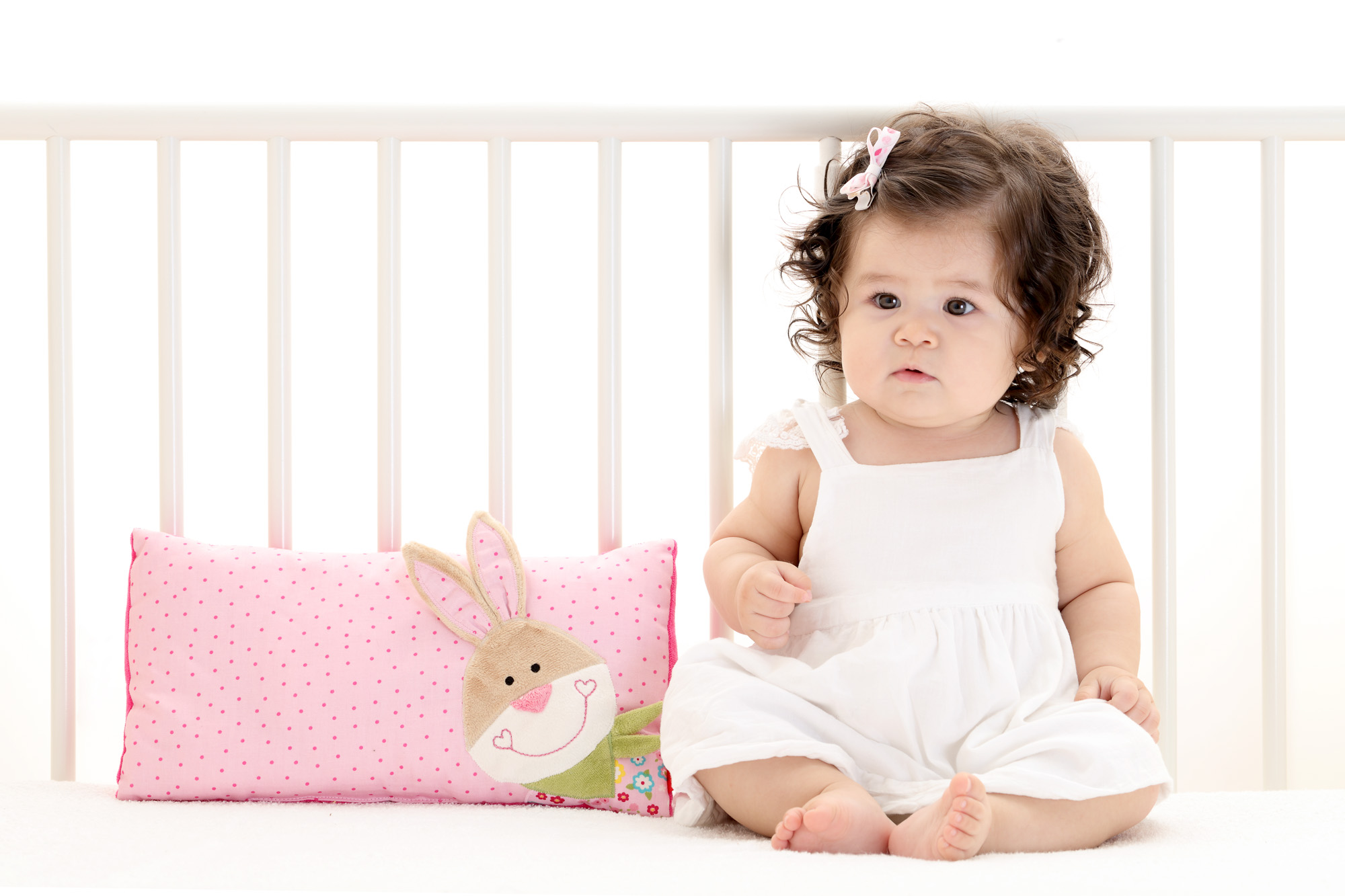 Bungee Bunny baby pillow