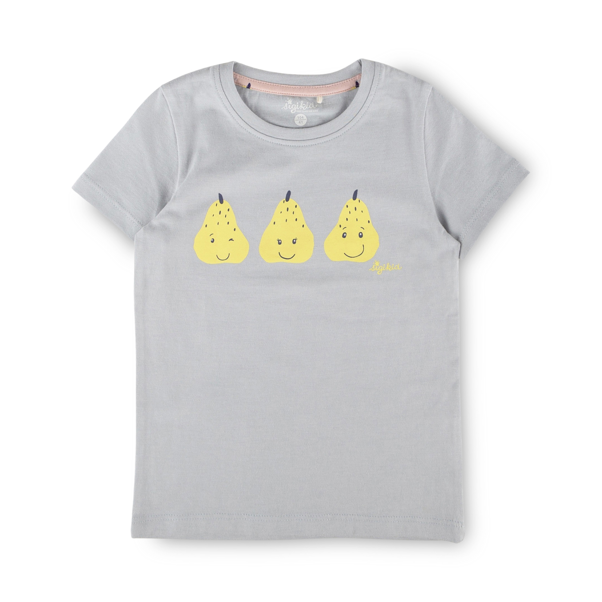 Children's shorty pyjamas fruit, pastel blue/pink