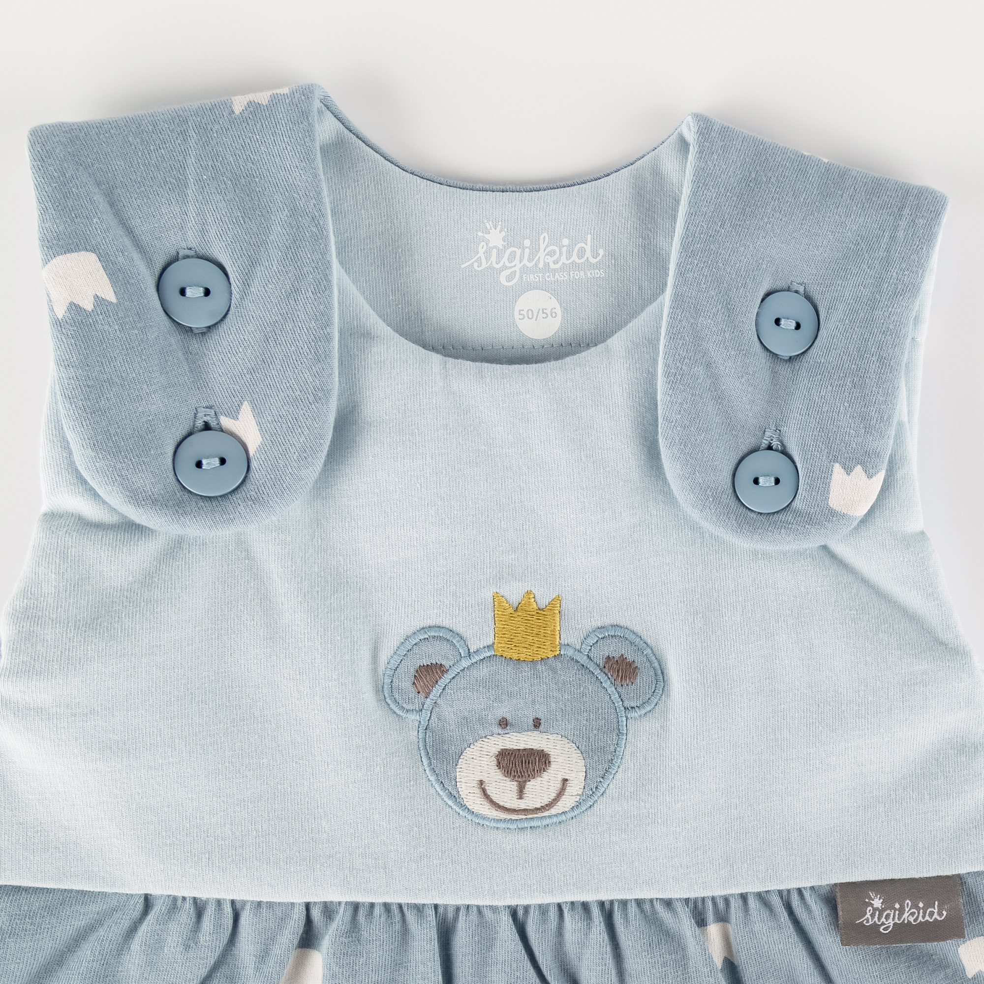 Baby Schlafsack Krönchen Bär, blau
