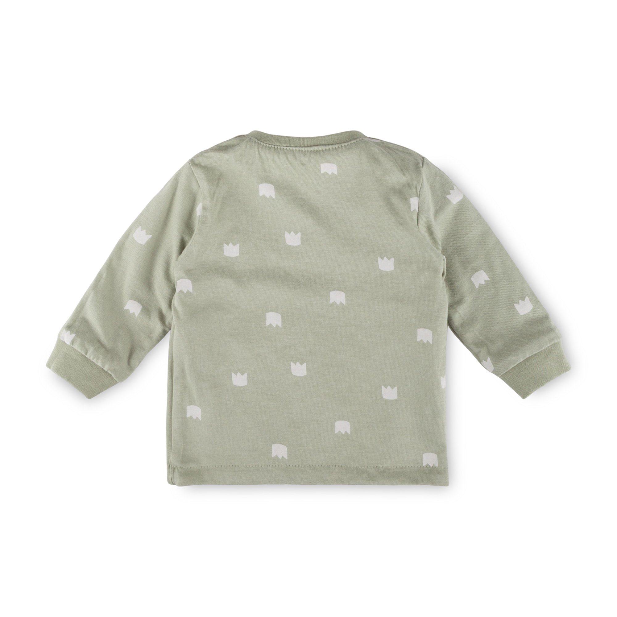 Newborn baby jacket mouse, reversible, green