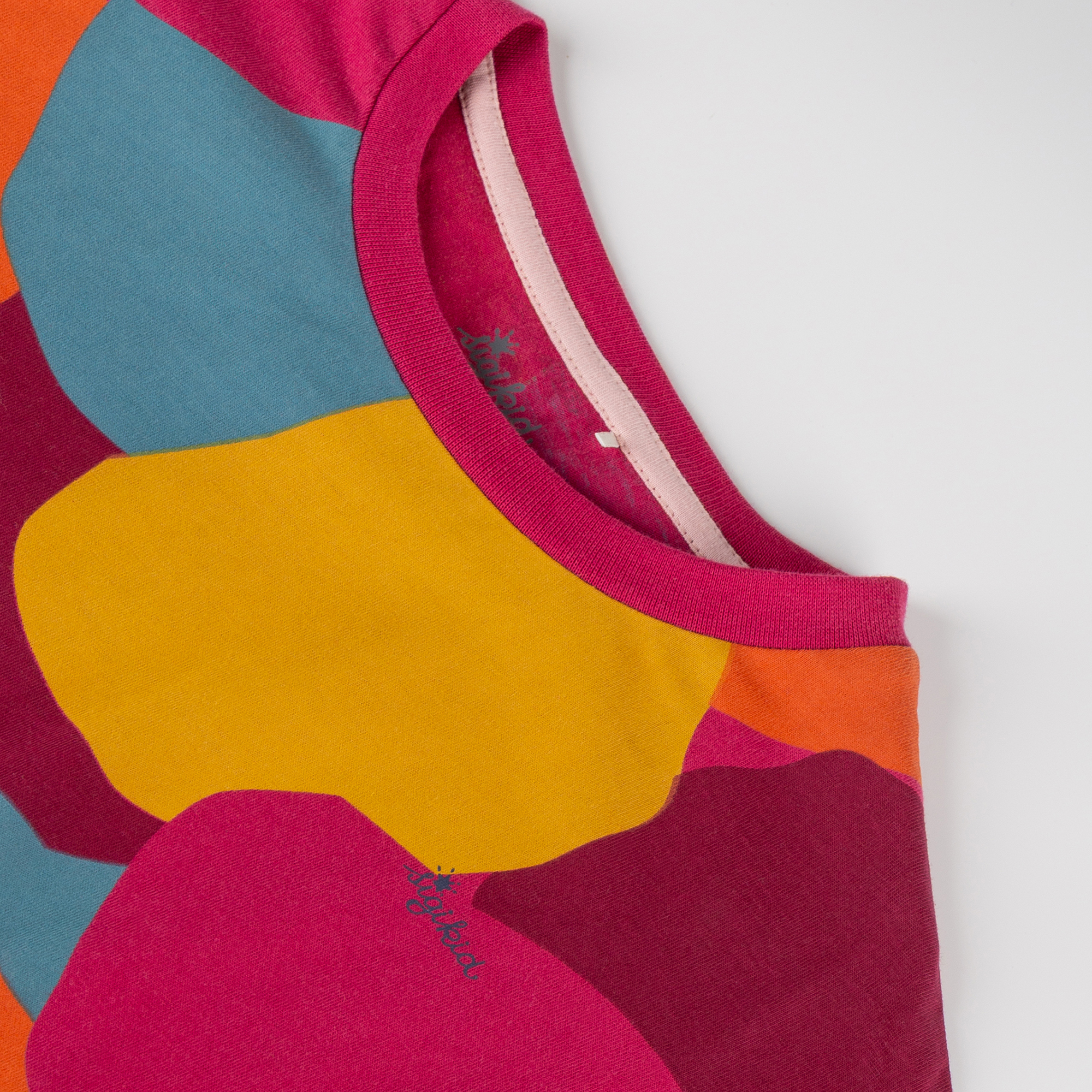 Oversized children's long sleeve Tee, multicoloured
