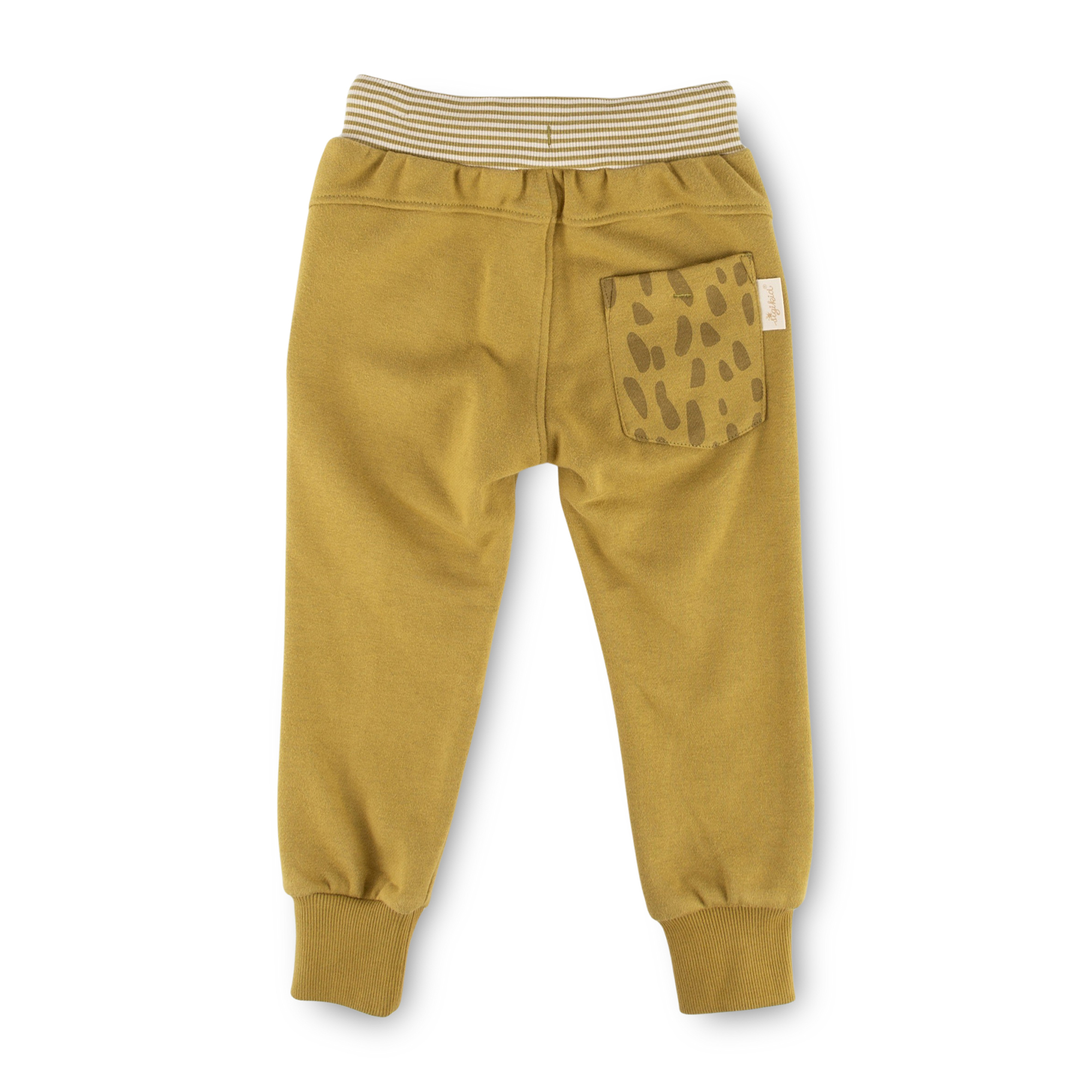 Children's sweat pants khaki green, Jungle