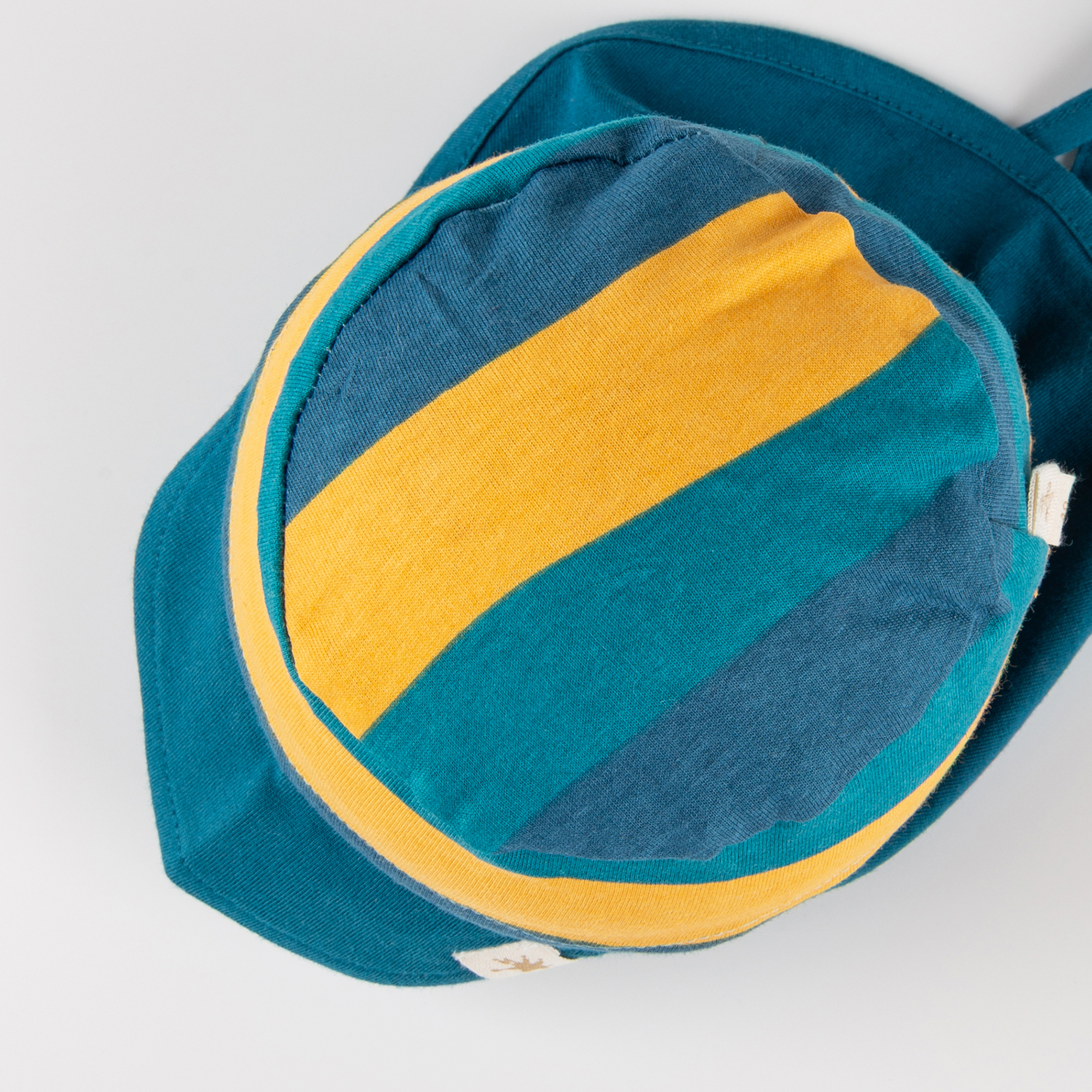 Baby sun hat, peaked, neck-flap, Tractor & Co