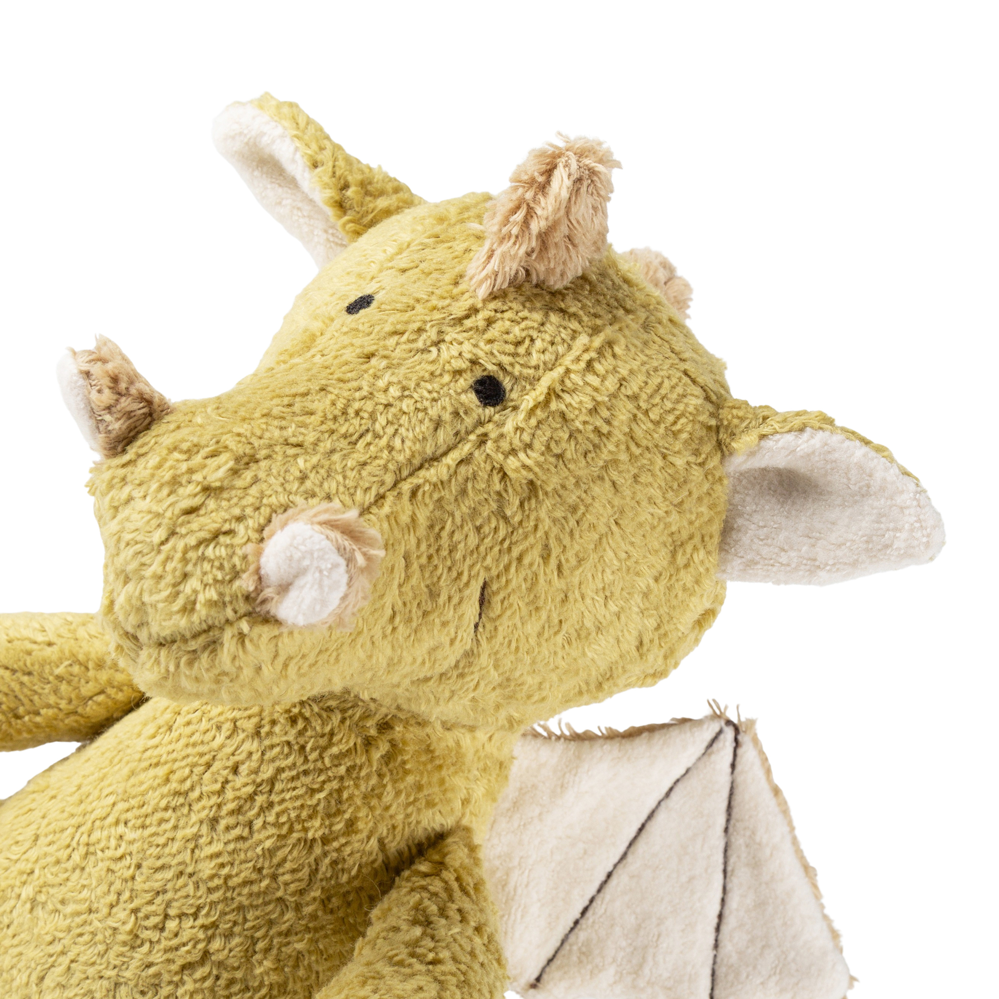 Organic soft toy dragon, Green