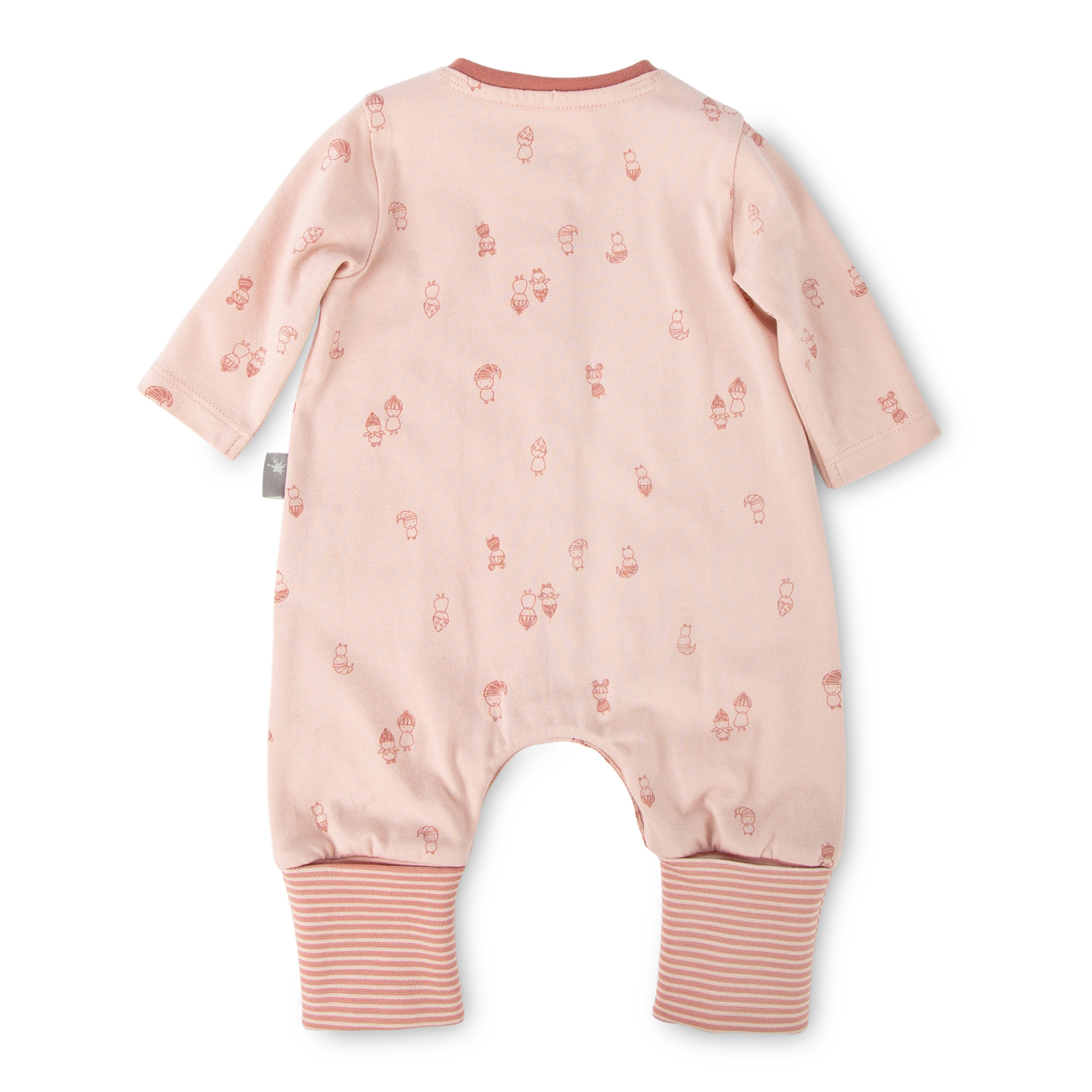 Baby Overall, rosa bedruckt