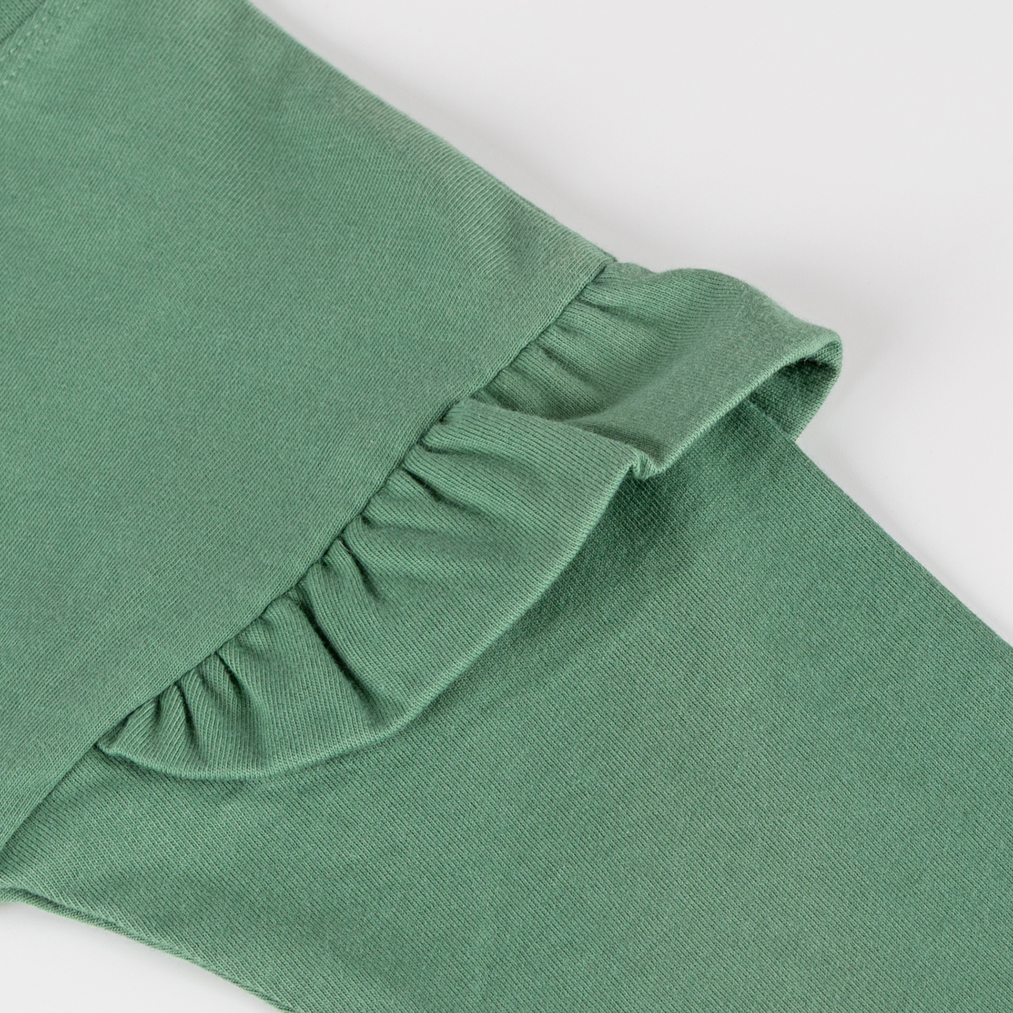 Children's shoulder frills long sleeve Tee cat
