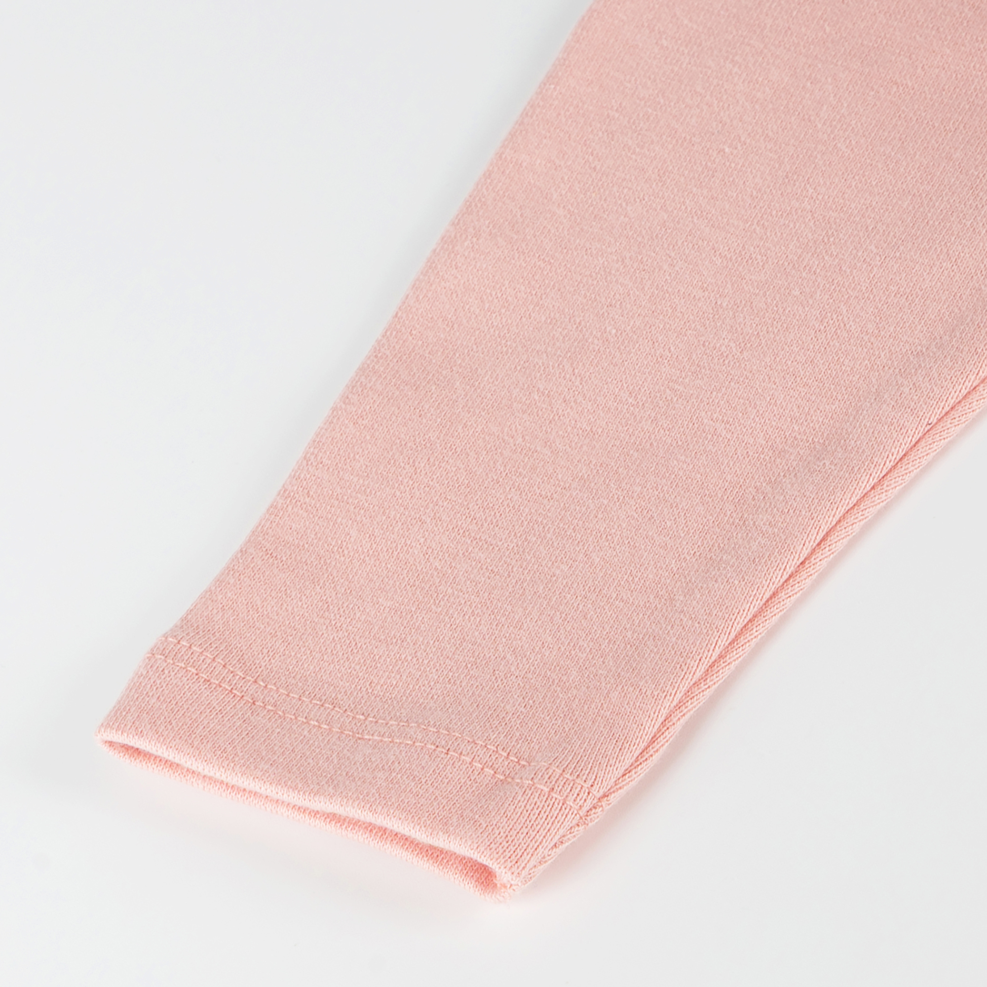Baby rib knit leggings, pastel pink