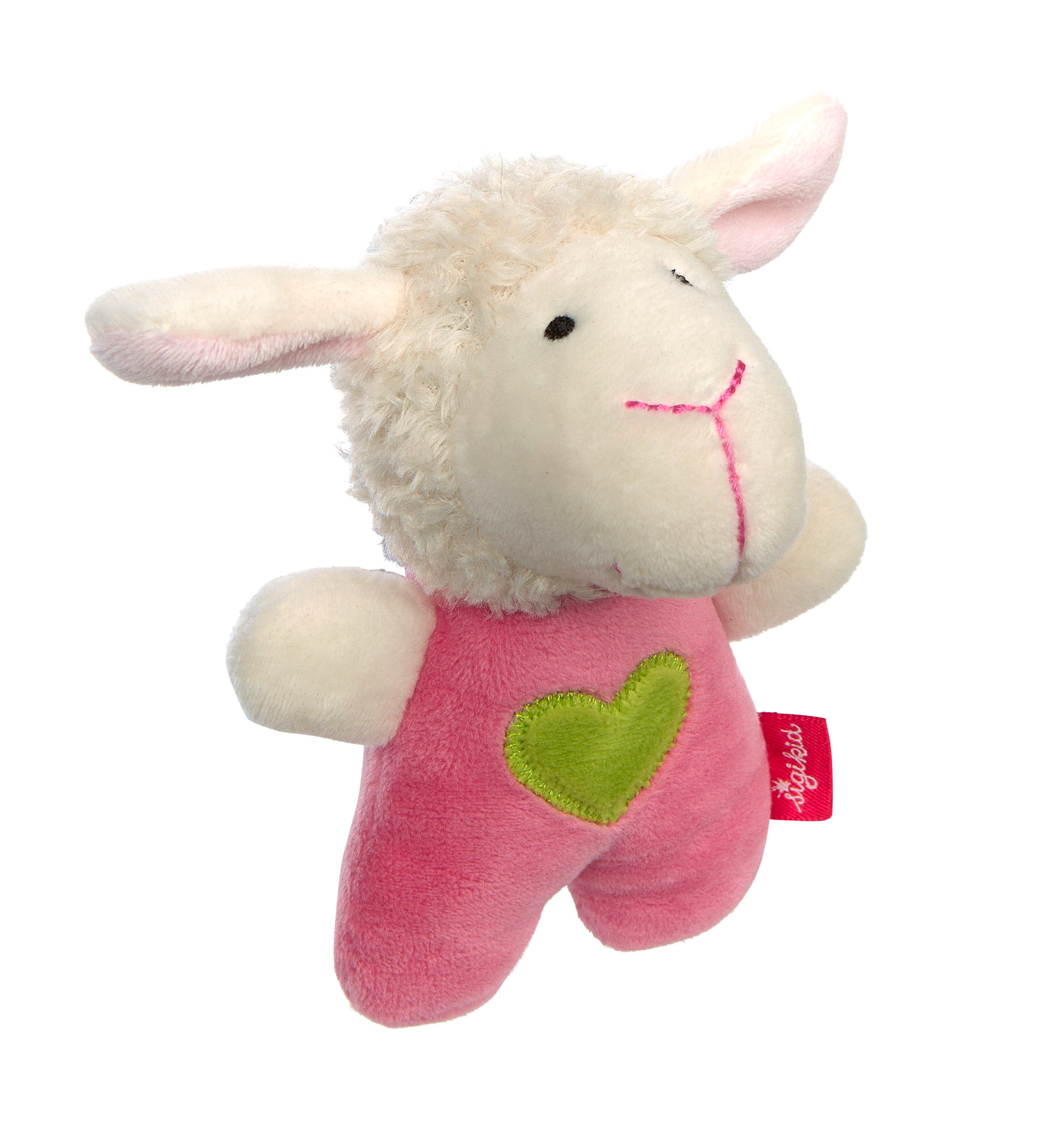 Soft grasp toy sheep, rattle inside