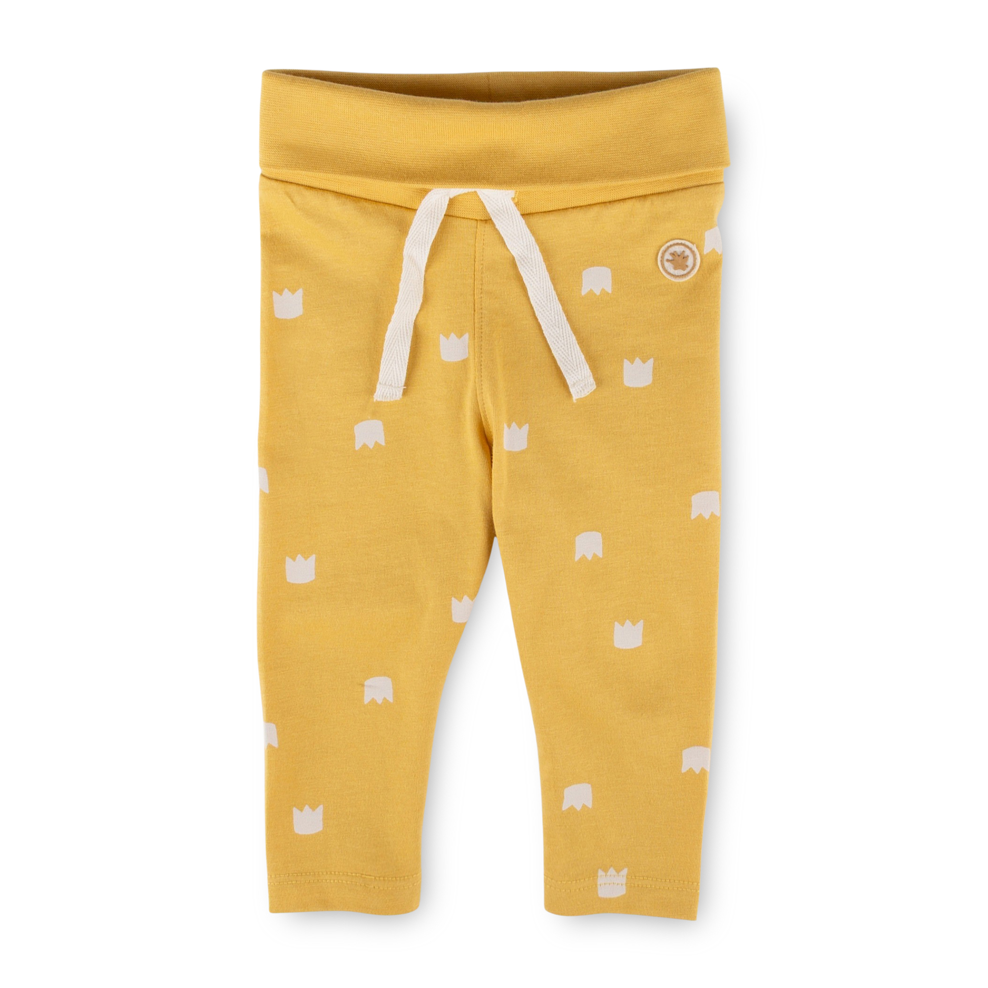 Newborn baby leggings, yellow