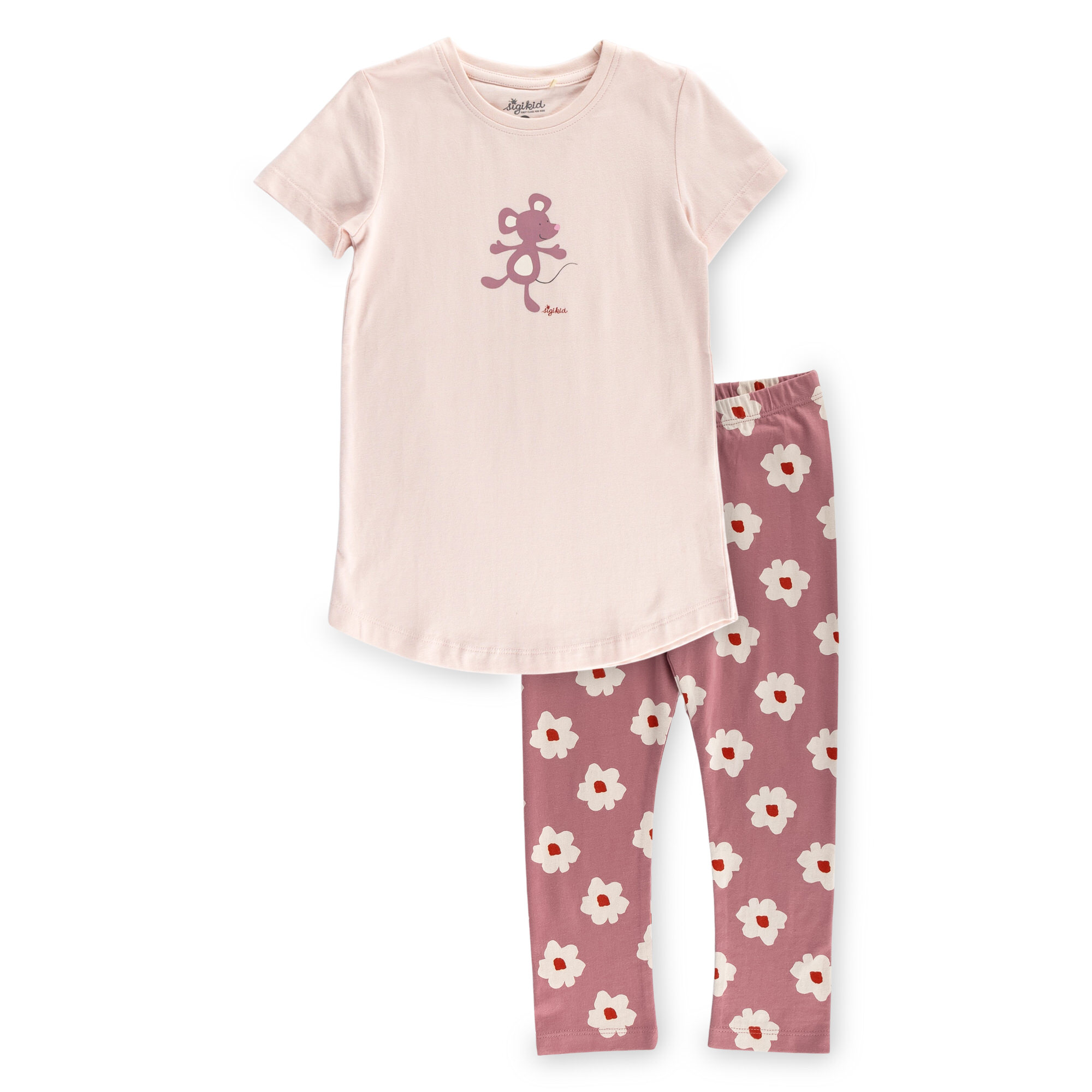 Kinder Pyjama Maus, rosa