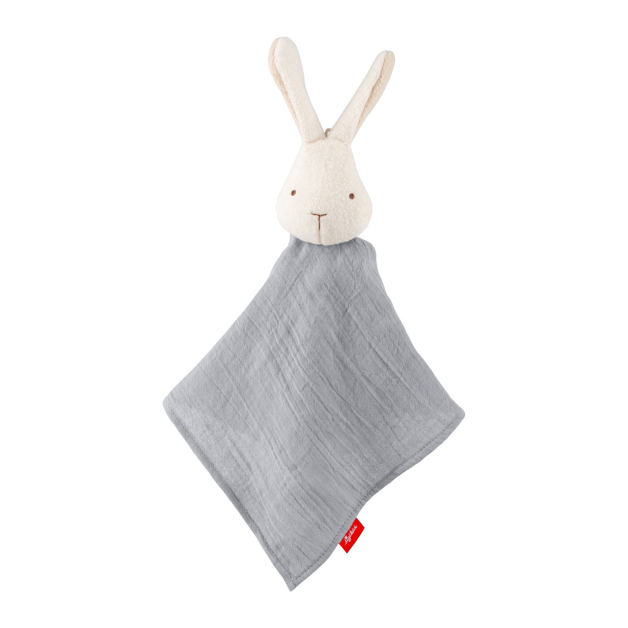 Baby Musselin Schnuffeltuch Hase, grau