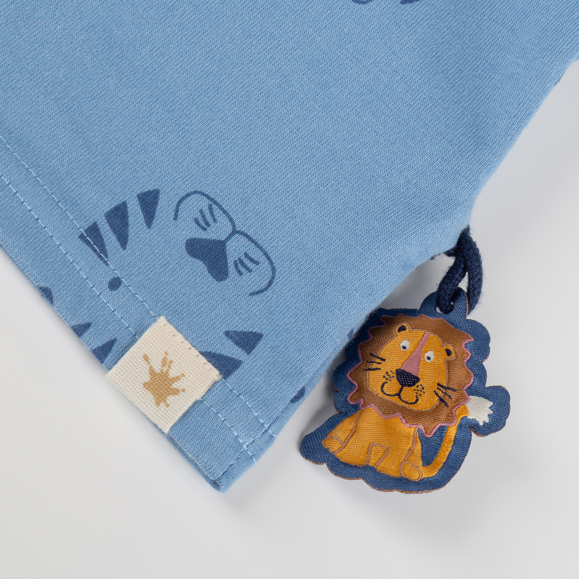 Allover print baby T-shirt Tiger & Lion