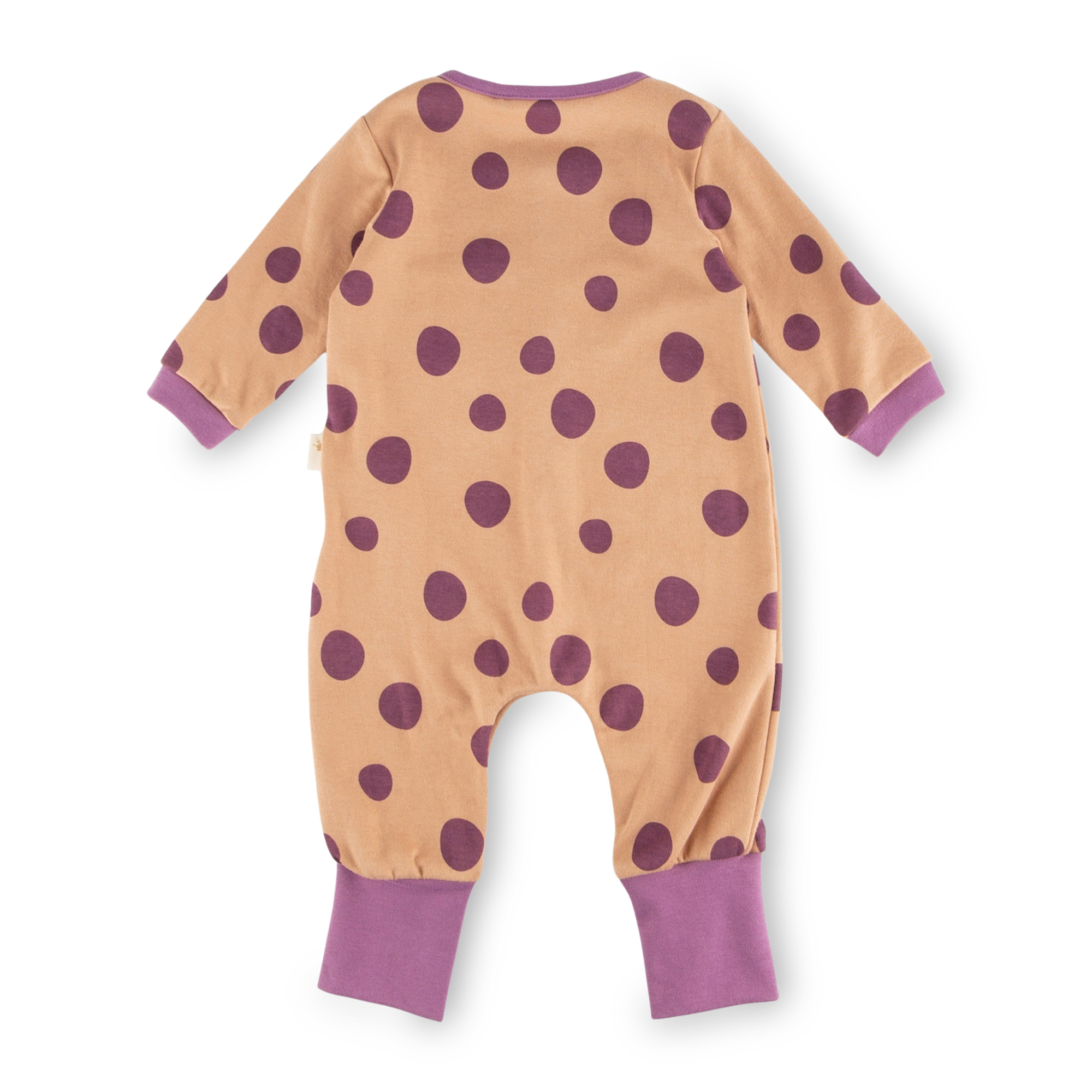 Baby sleepsuit overall polka dots