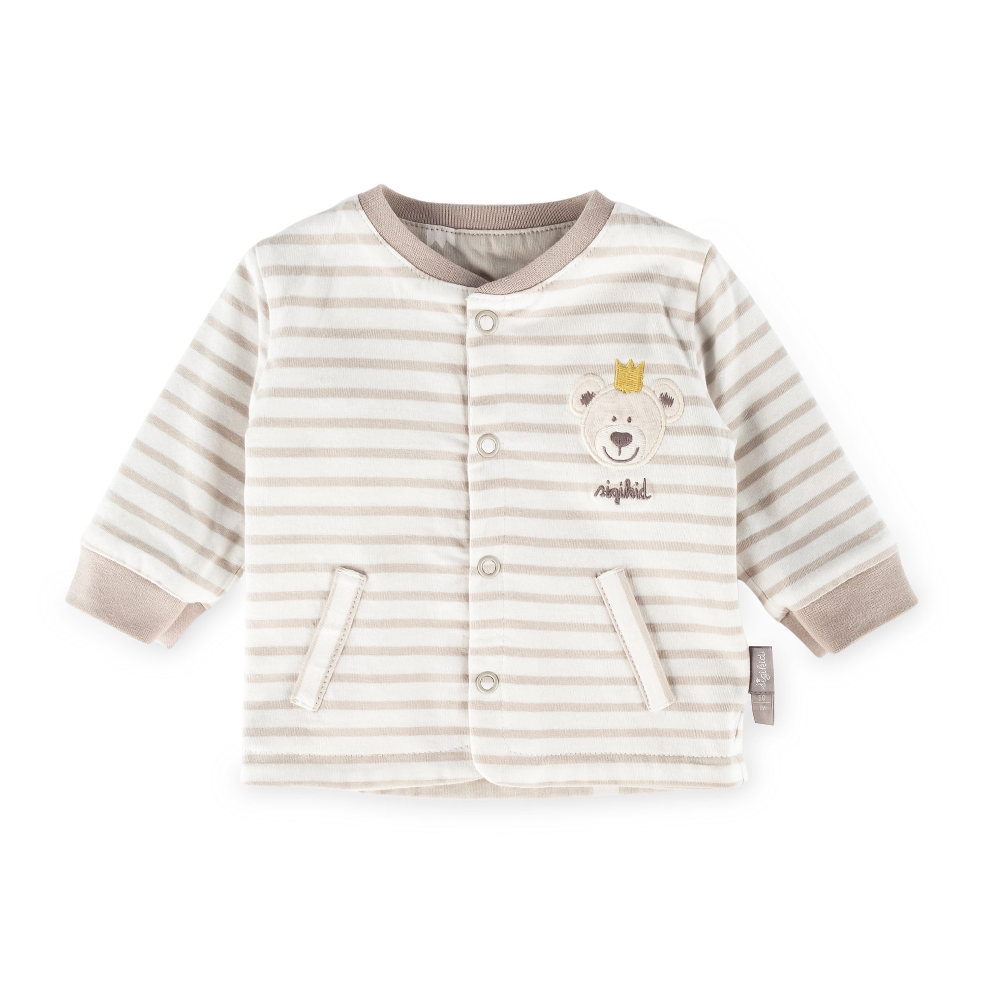 Baby Wendejacke Krönchen Bär, beige Baby Wendejacke Krönchen Bär, beige