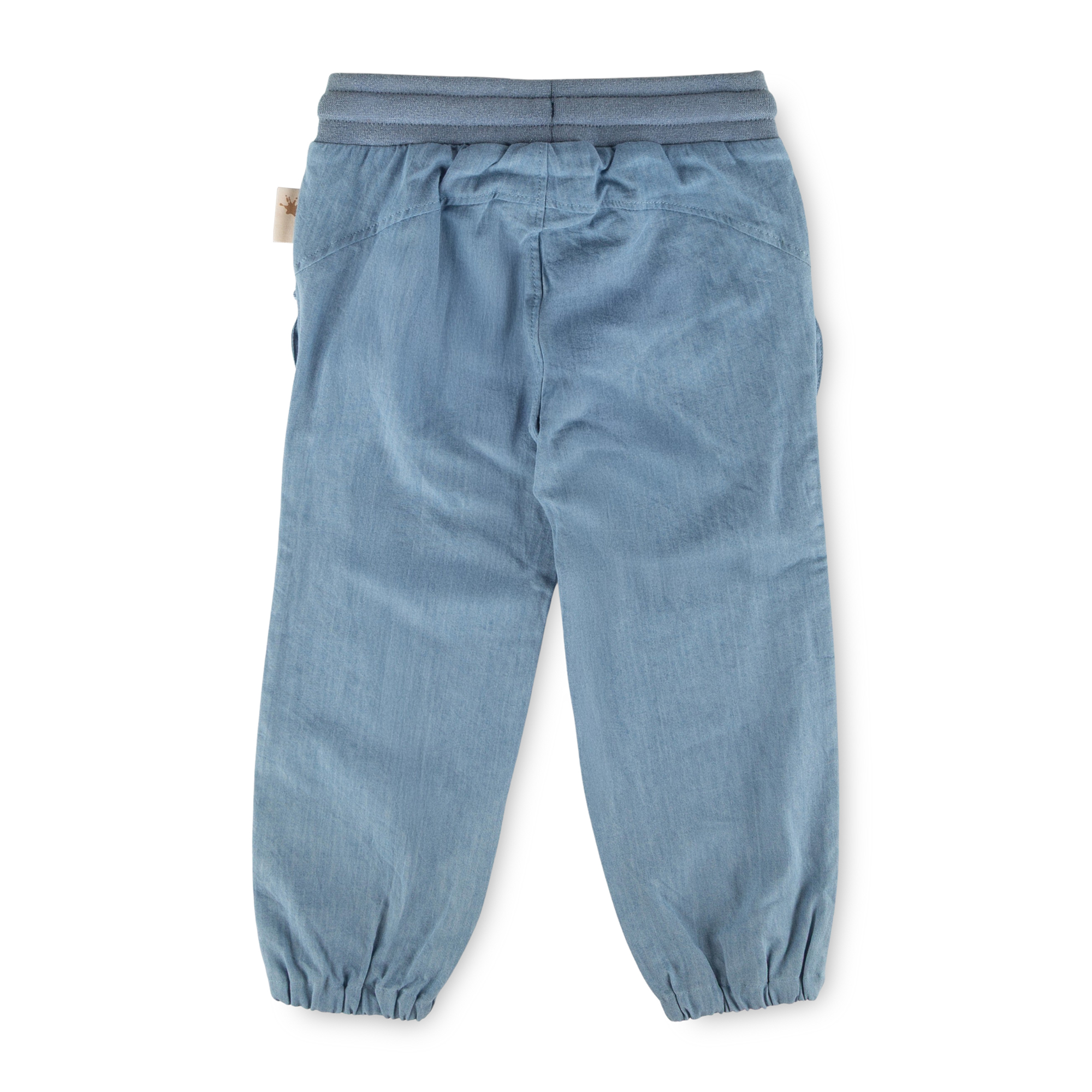 Airy children's chambray pants, Savanne