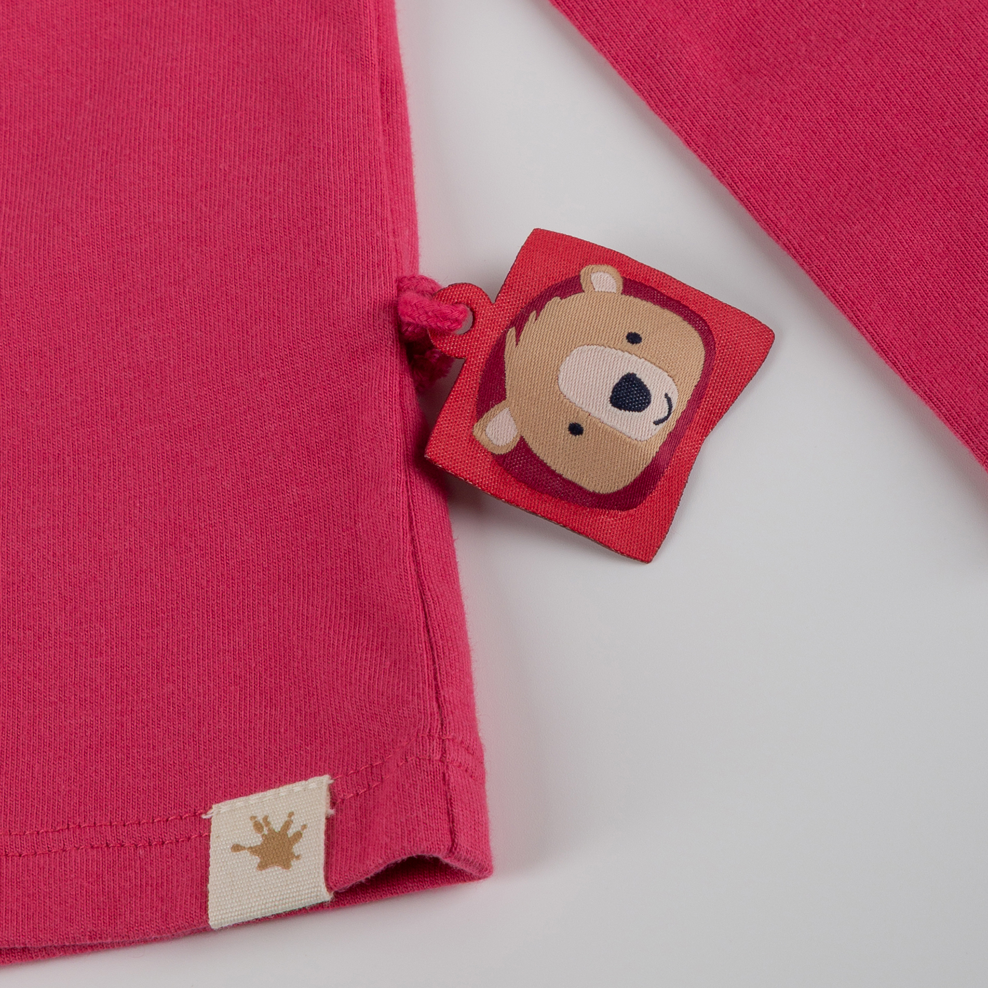 Kinder Langarmshirt Bär Fancy Forest Print, pink Kinder Langarmshirt Bär Fancy Forest Print, pink