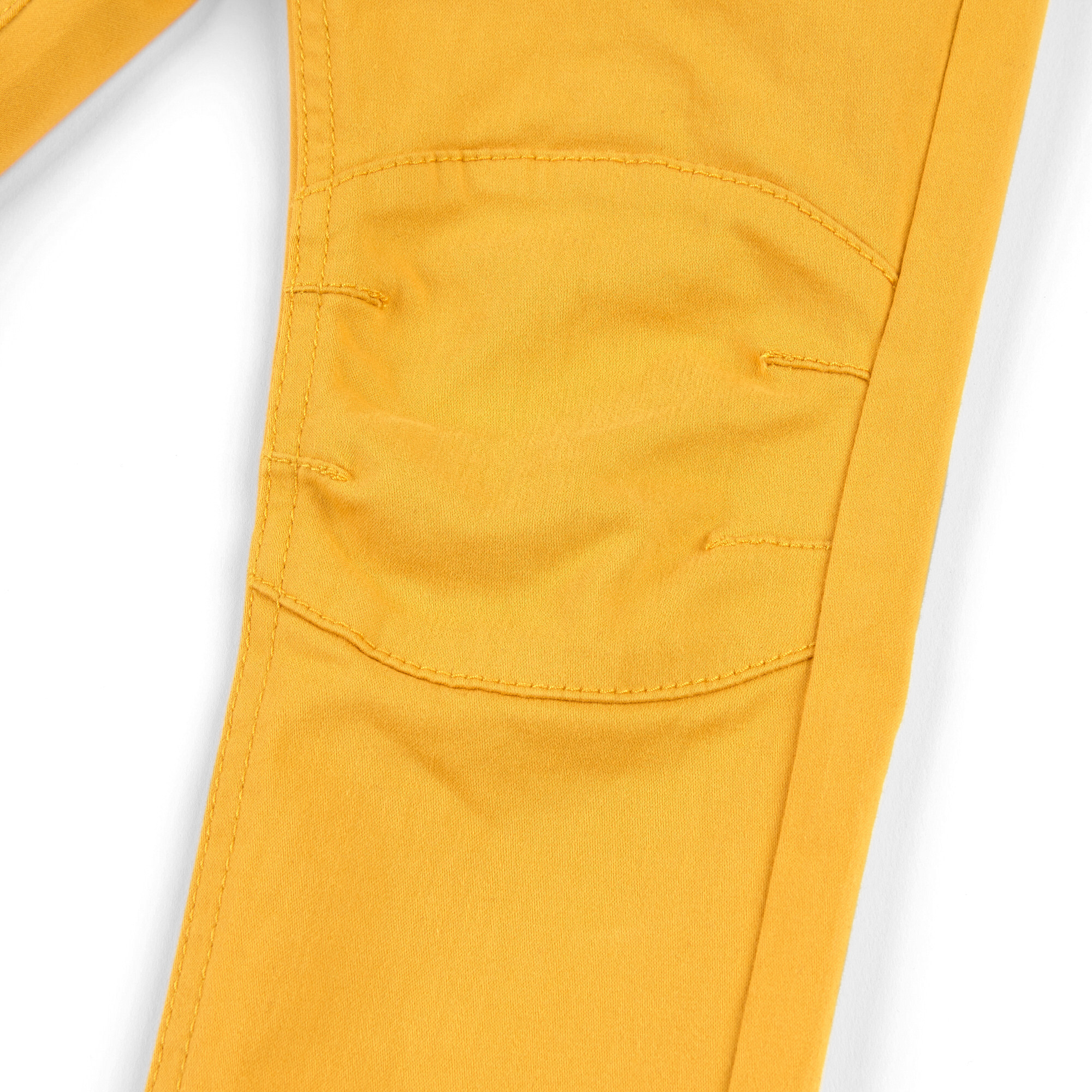 Kids' roll up gabardine pants, yellow