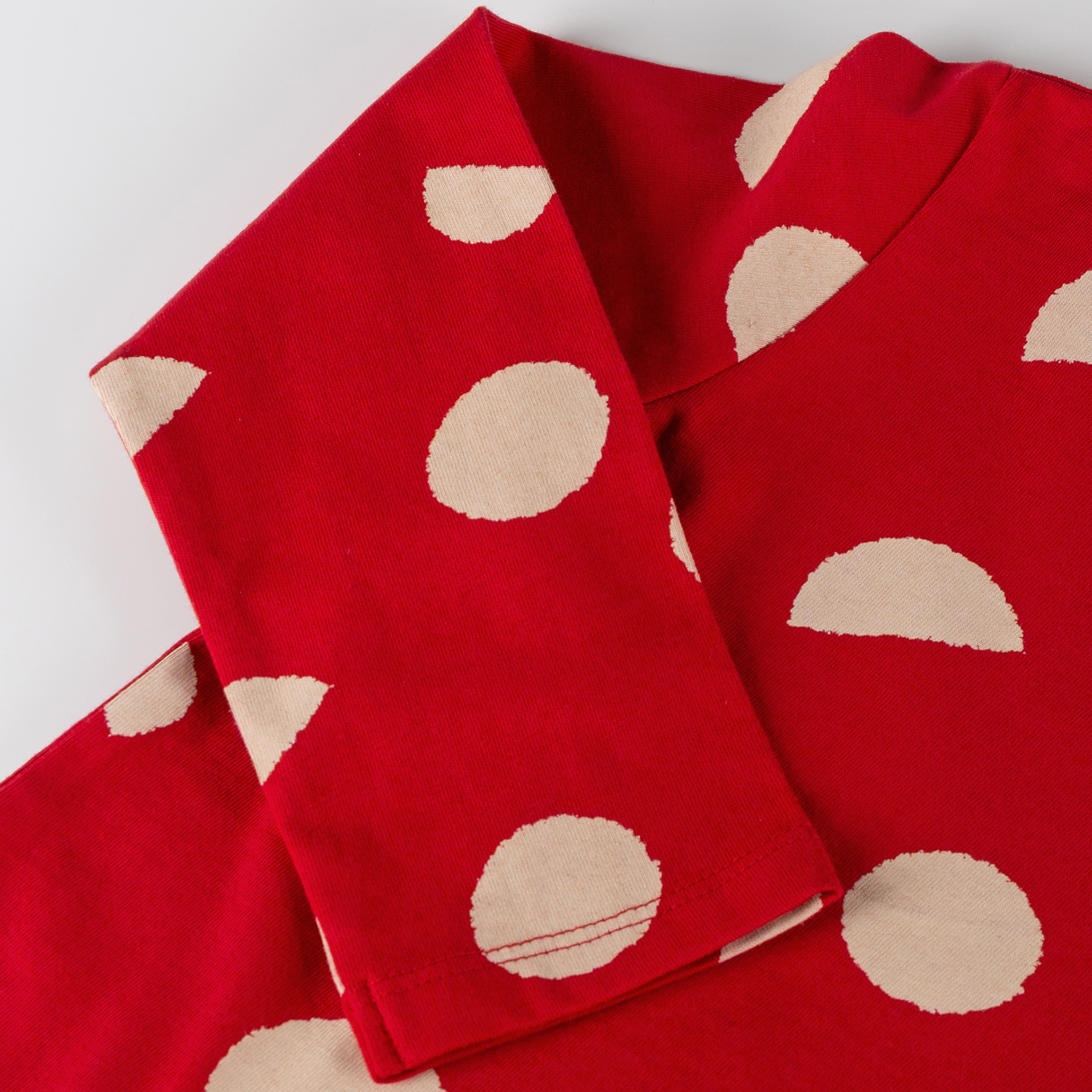 Children's long sleeve Tee, red, printed