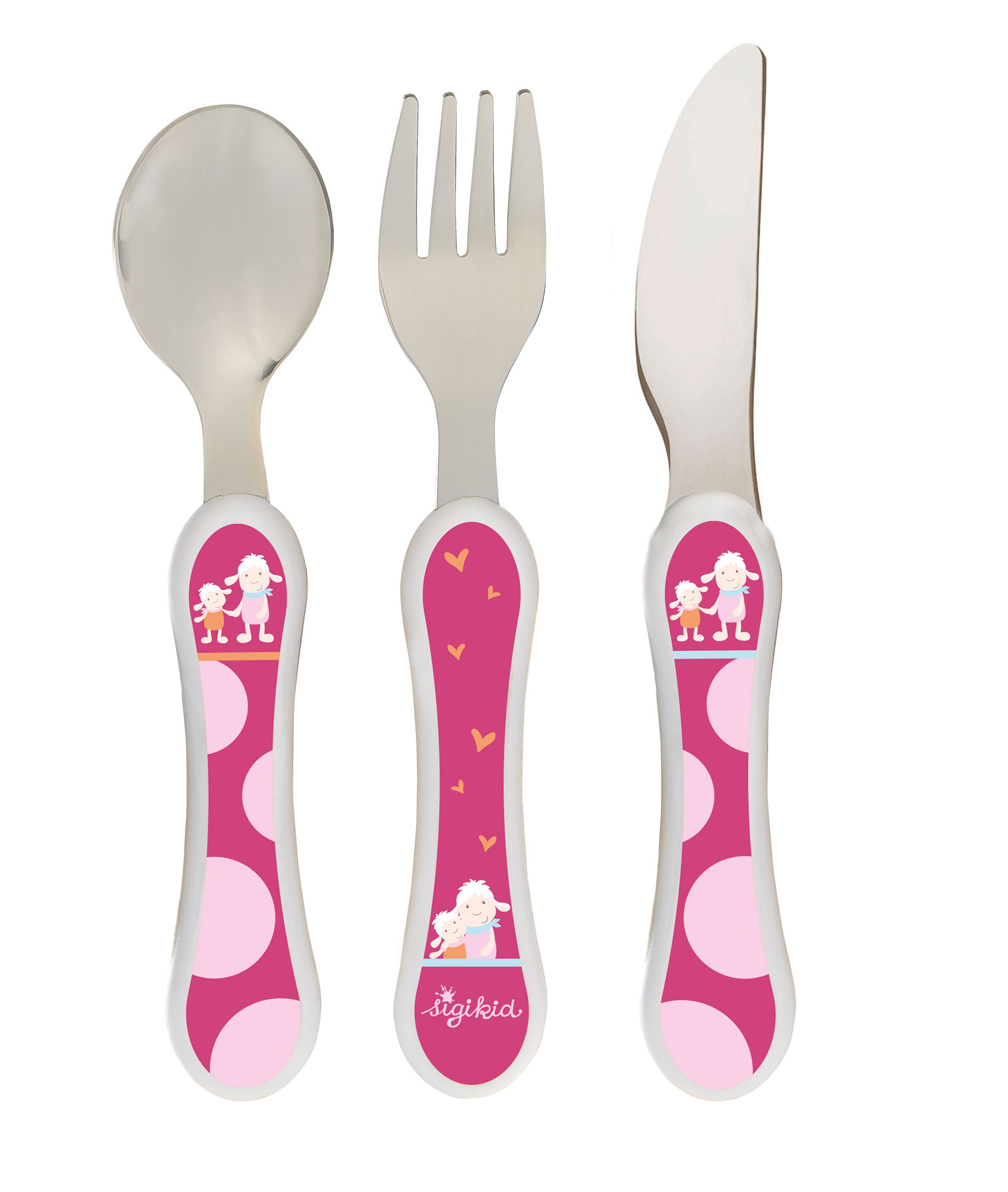 Children's cutlery set knife, fork, spoon, sheep Schnuggi