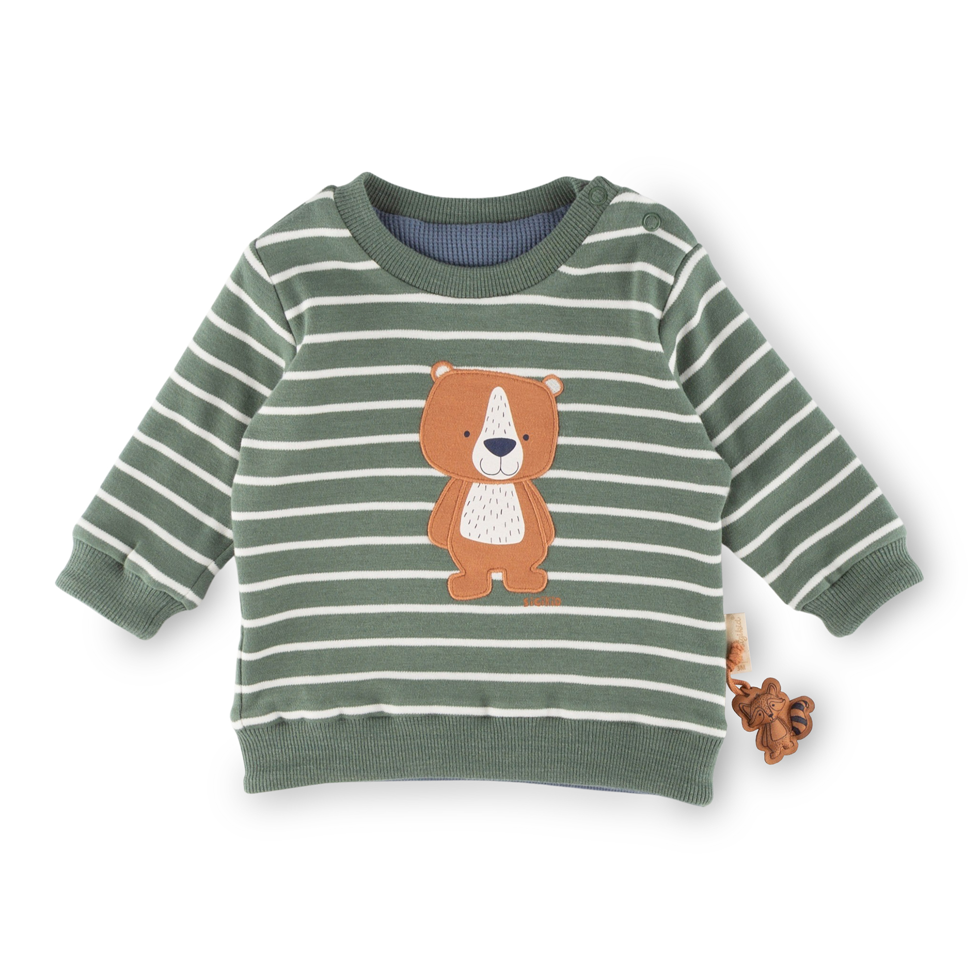 Reversible baby long-sleeve Tee, double-layered