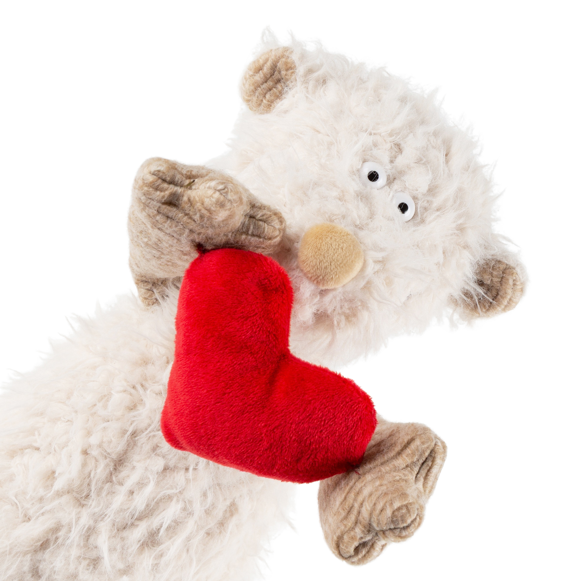 Shaggy plush bear Ach Good!, écru