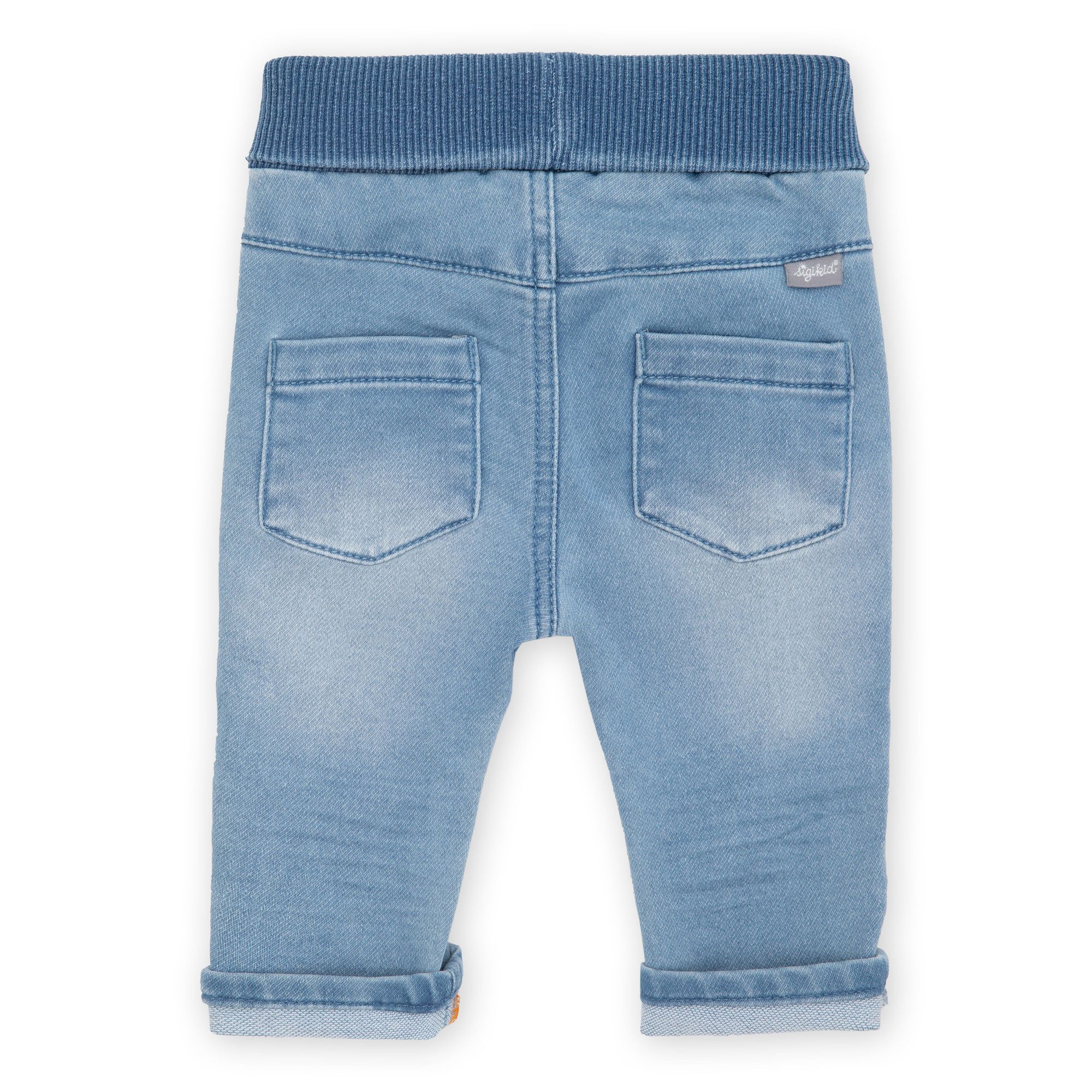 Babyjeans zum Krempeln mit heller Waschung Babyjeans zum Krempeln mit heller Waschung