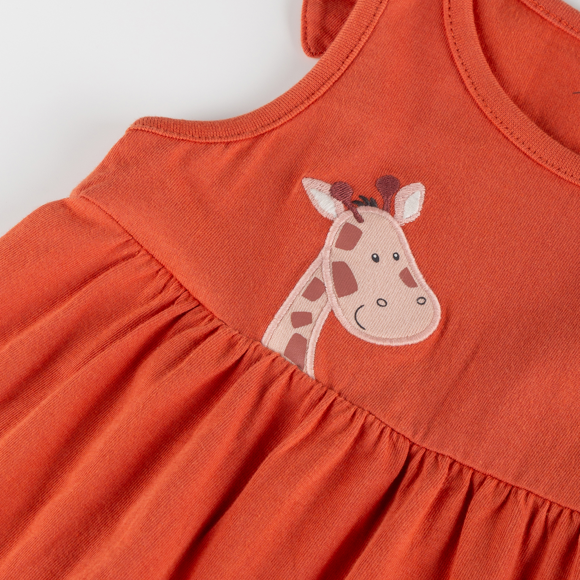 Girls' sleeveless strap flounce dress, Savanne