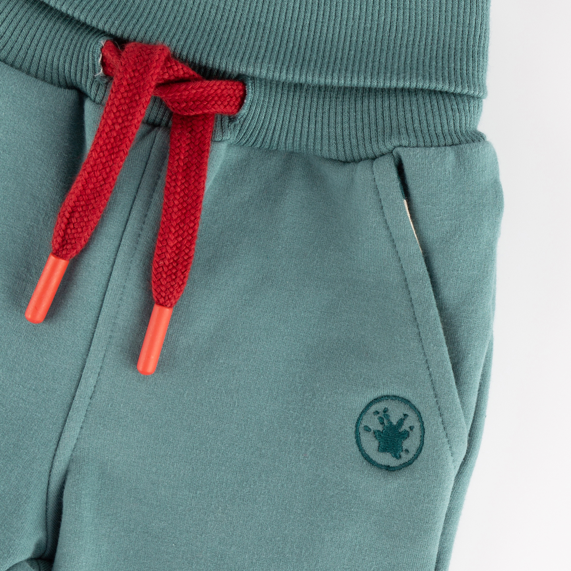 Baby sweat pants, dino footprints on the back Baby sweat pants, dino footprints on the back