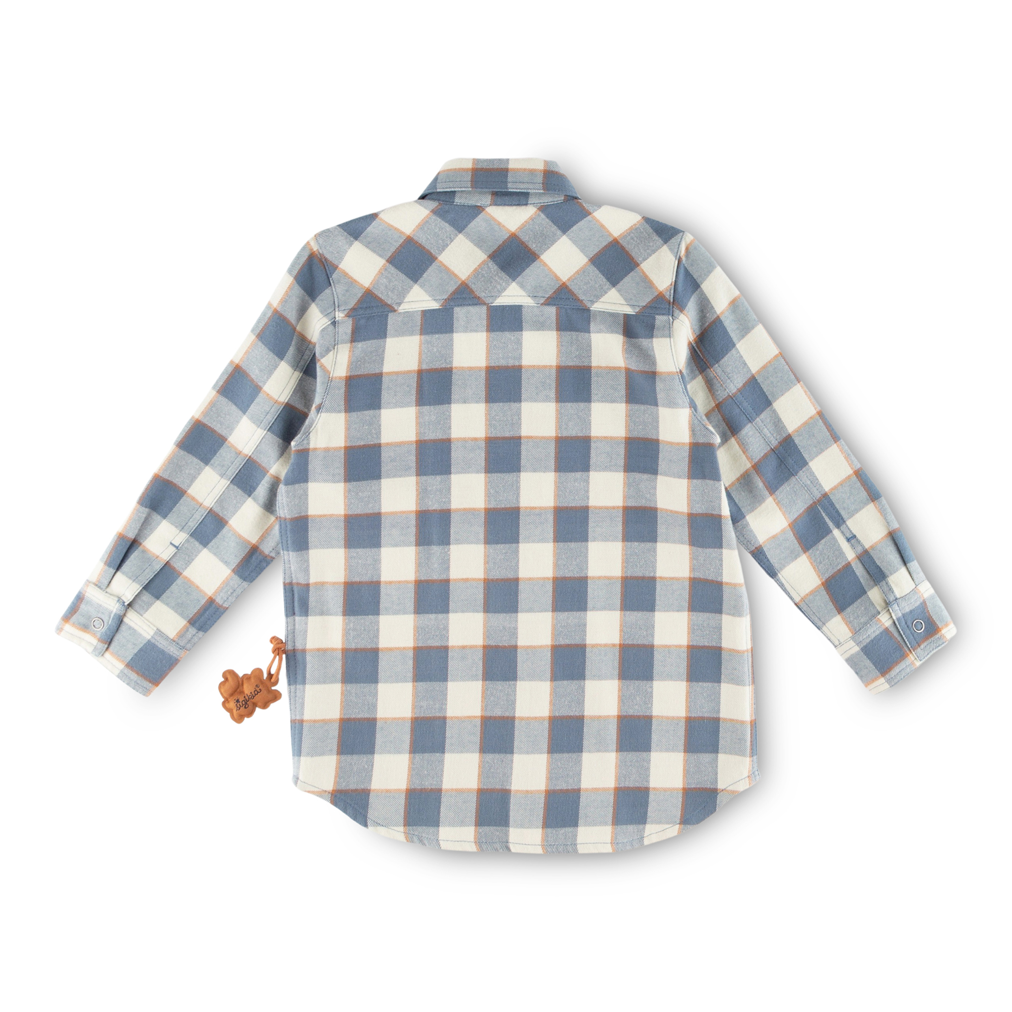 Children's boys' check flannel shirt