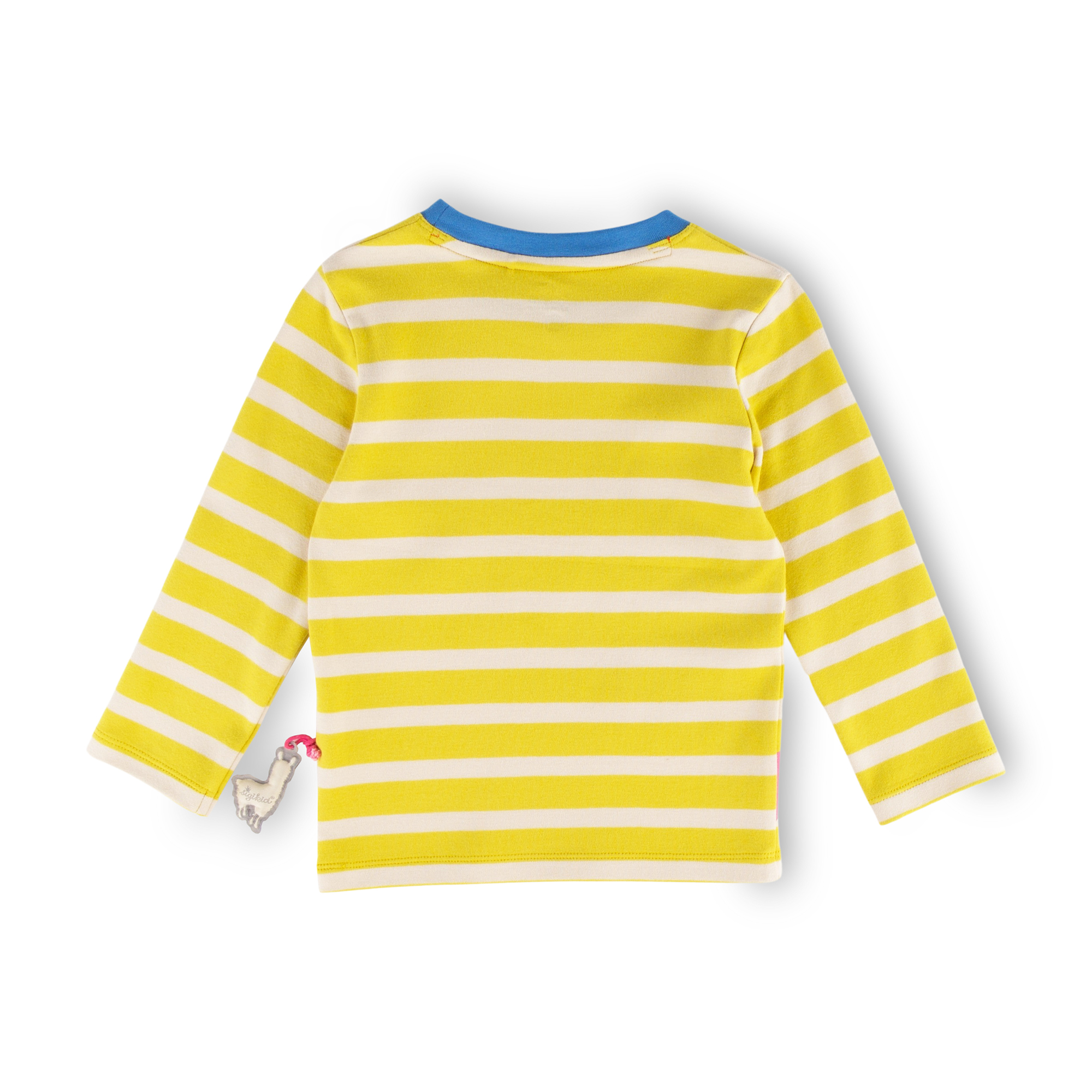 Lemon yellow children's long sleeve Tee Crazy Llama