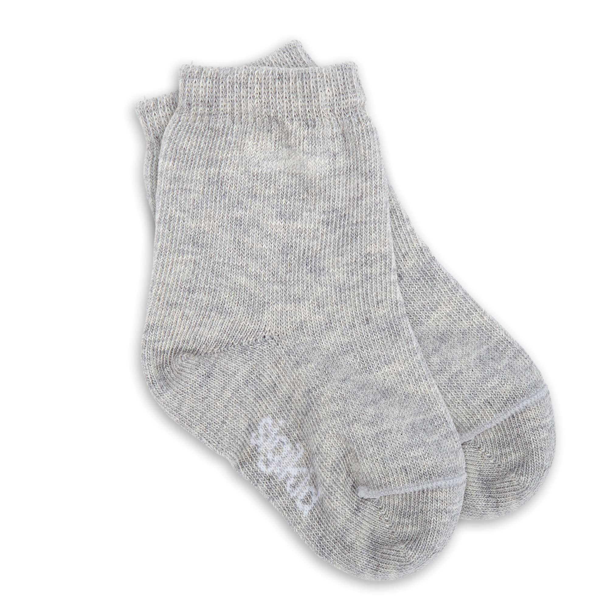 Baby Socken, grau meliert